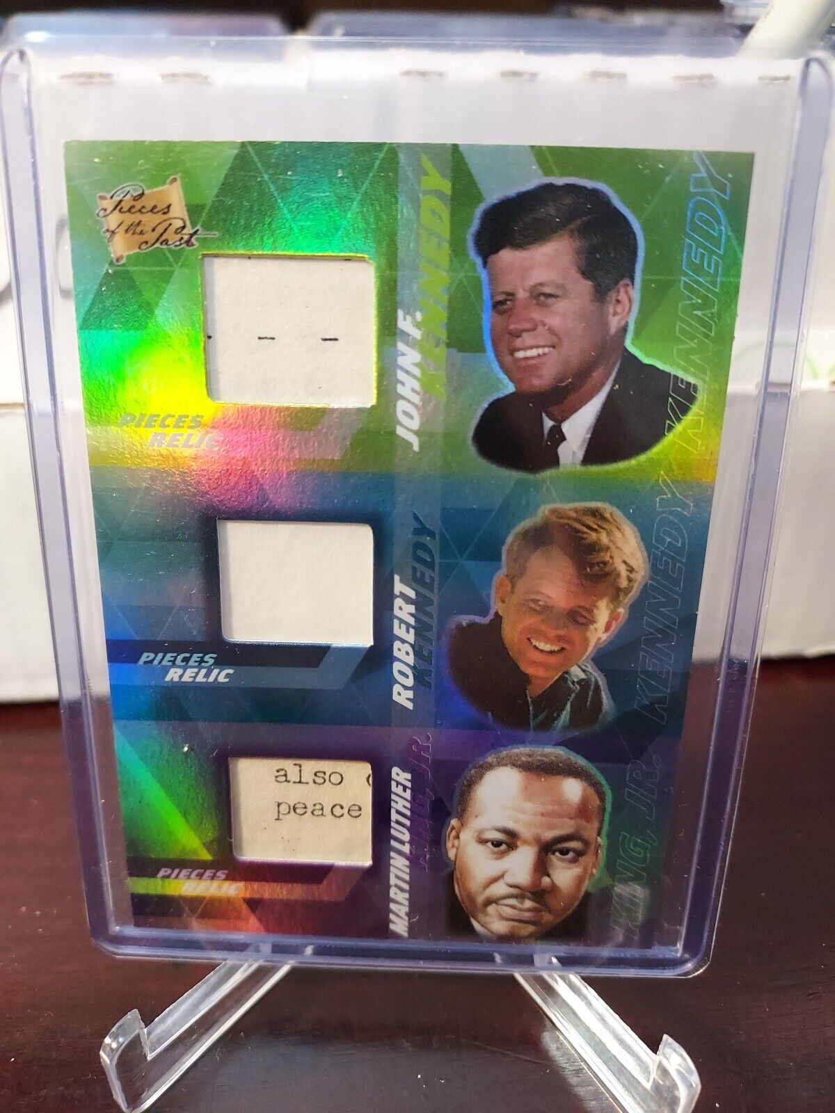2021 John F Kennedy Martin Luther King Jr RFK Pieces Of The Past Triple Relic B