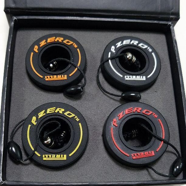 Pirelli PZERO Tire Keychain Key Ring Set of 4 Colors Official New