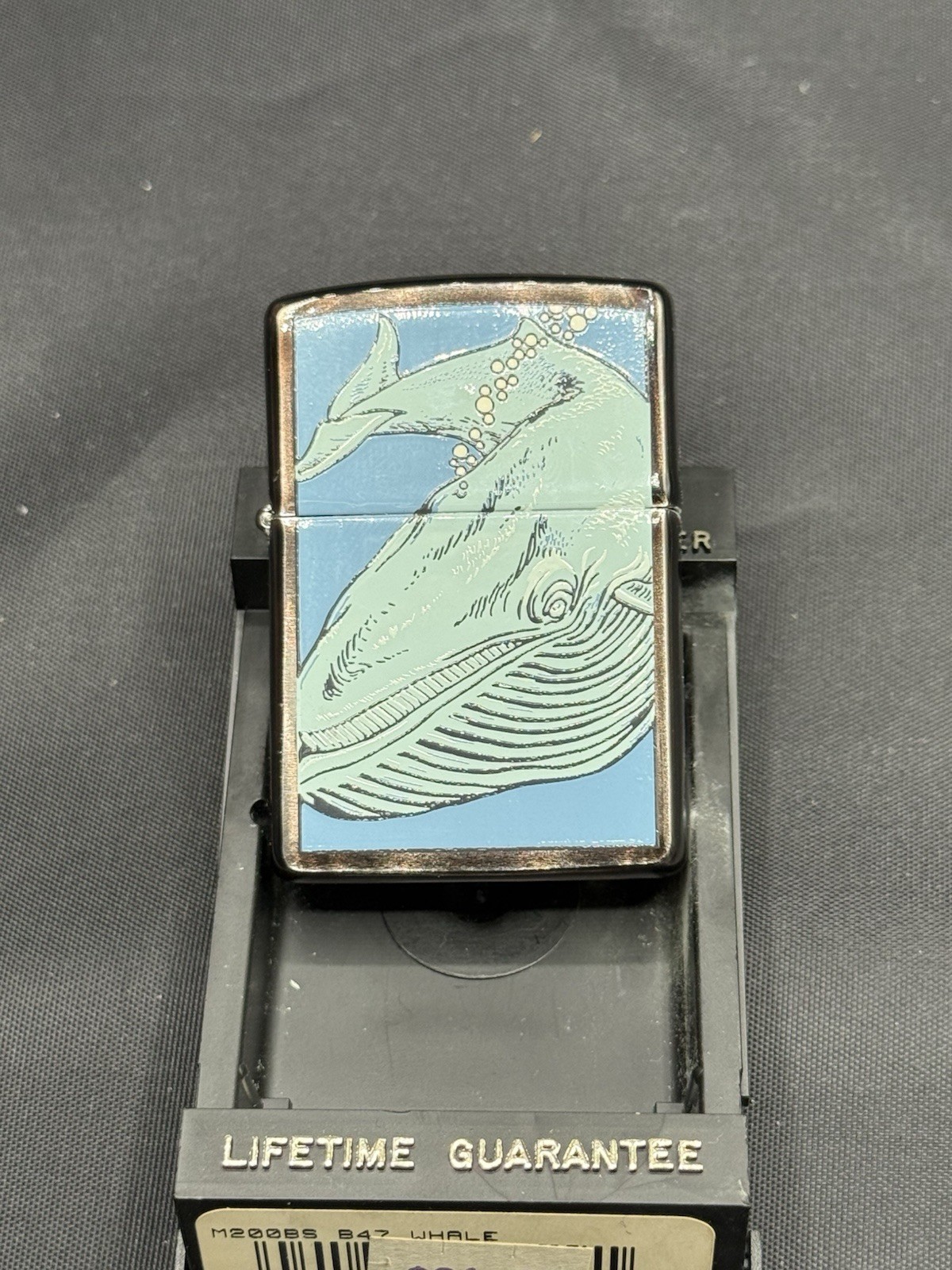 Rare Vintage Zippo – Barrett Smythe Humpback Whale – HP Chrome – VIII (1992) Rare Vintage Zippo – Barrett Smythe Humpback Whale – HP Chrome – VIII (1992)