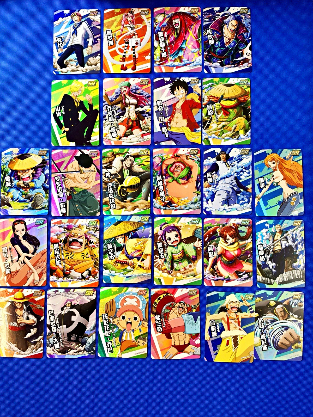 One Piece SR Holo Trading Card Lot of 26 Luffy Zoro Nami Robin Bonney π₯π₯ One Piece SR Holo Trading Card Lot of 26 Luffy Zoro Nami Robin Bonney π₯π₯