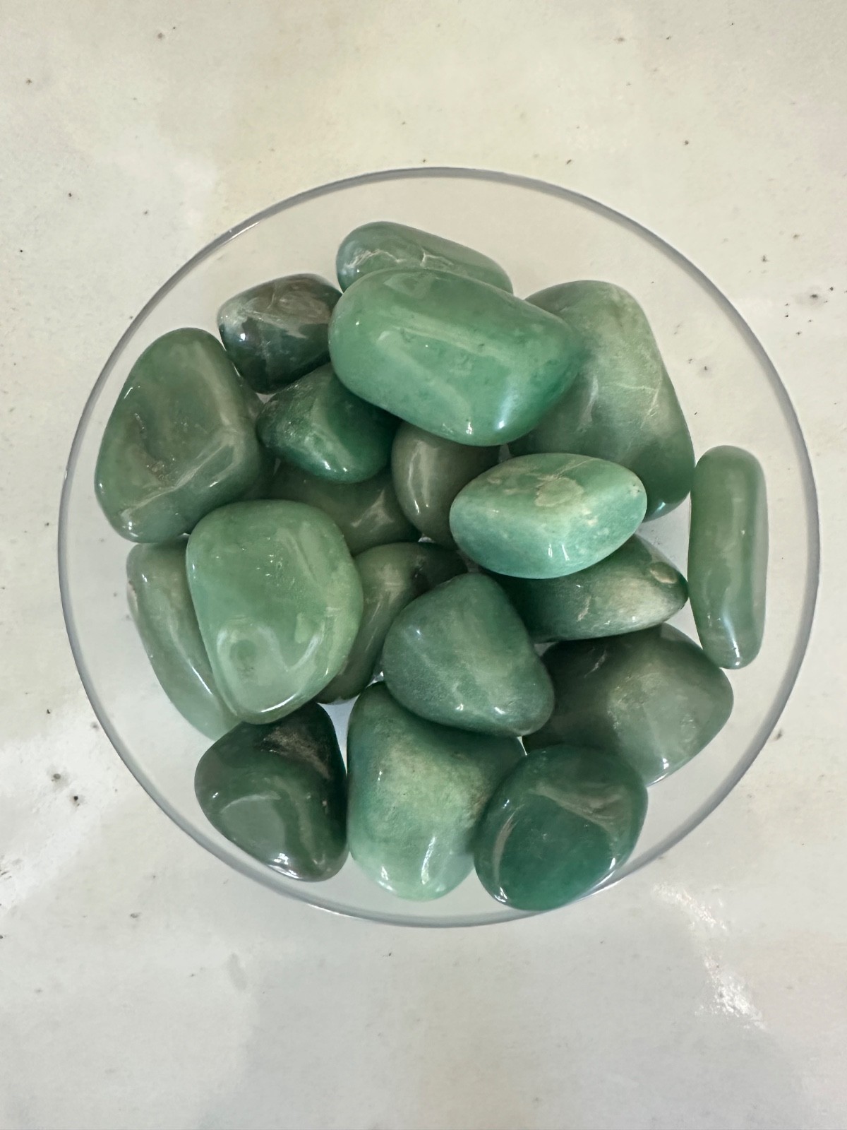 1 Green Aventurine Tumbled Stone – Polished Green Crystal