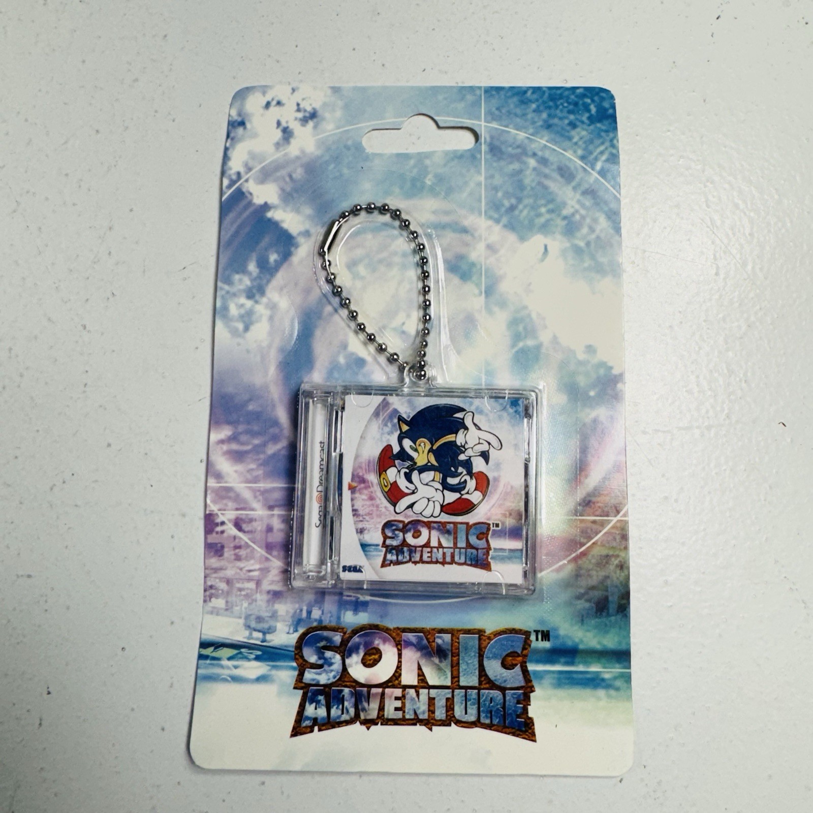 Sonic Adventure Sonic the Hedgehog Keychain SEGA Dreamcast Limited Run Games Sonic Adventure Sonic the Hedgehog Keychain SEGA Dreamcast Limited Run Games