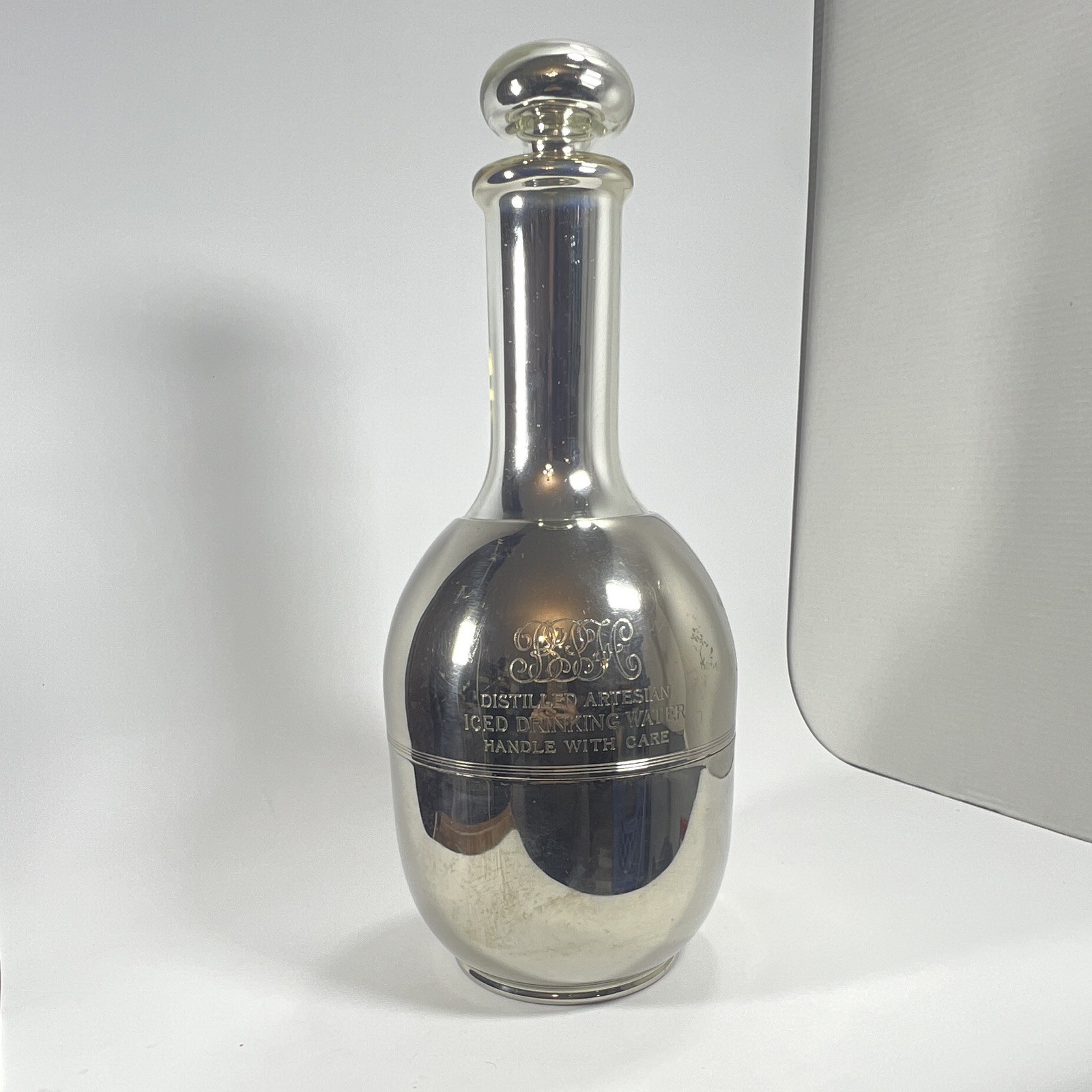 Vintage 1910 American Thermos Co Chrome Carafe Decanter Norwich CT Pat 13093 Vintage 1910 American Thermos Co Chrome Carafe Decanter Norwich CT Pat 13093