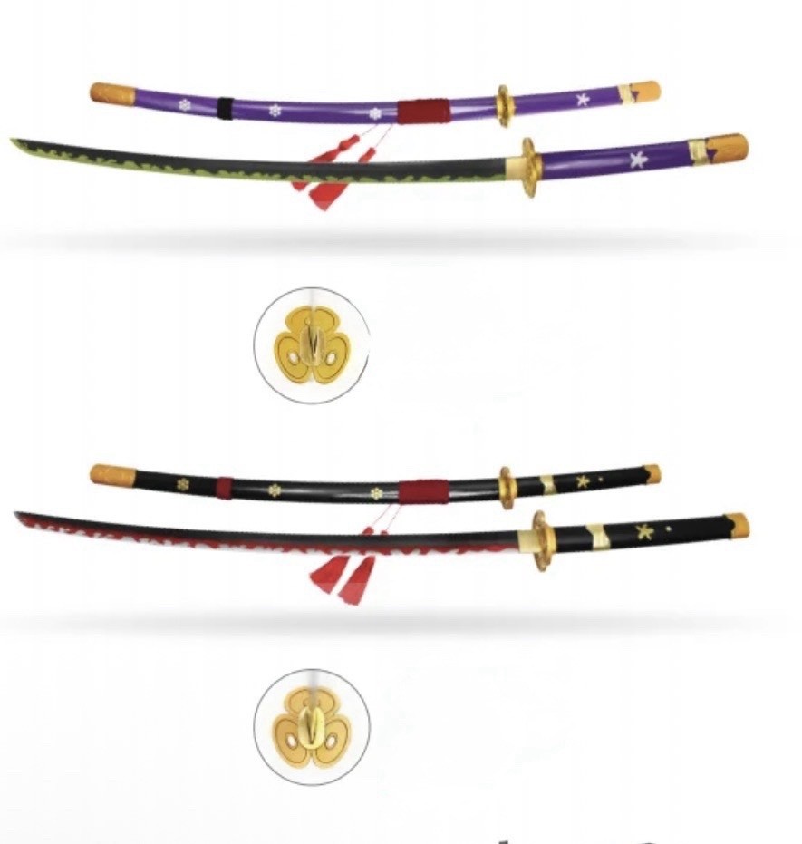 Roronoa Zoro Enma One Piece Katana Sword & Sheath Carbon Steel Hand Made Pick 1 Roronoa Zoro Enma One Piece Katana Sword & Sheath Carbon Steel Hand Made Pick 1