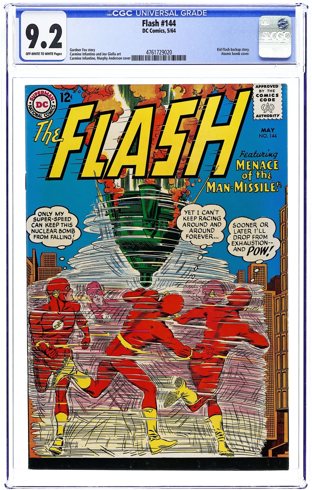 Flash #144 CGC 9.2 1964 4761729020