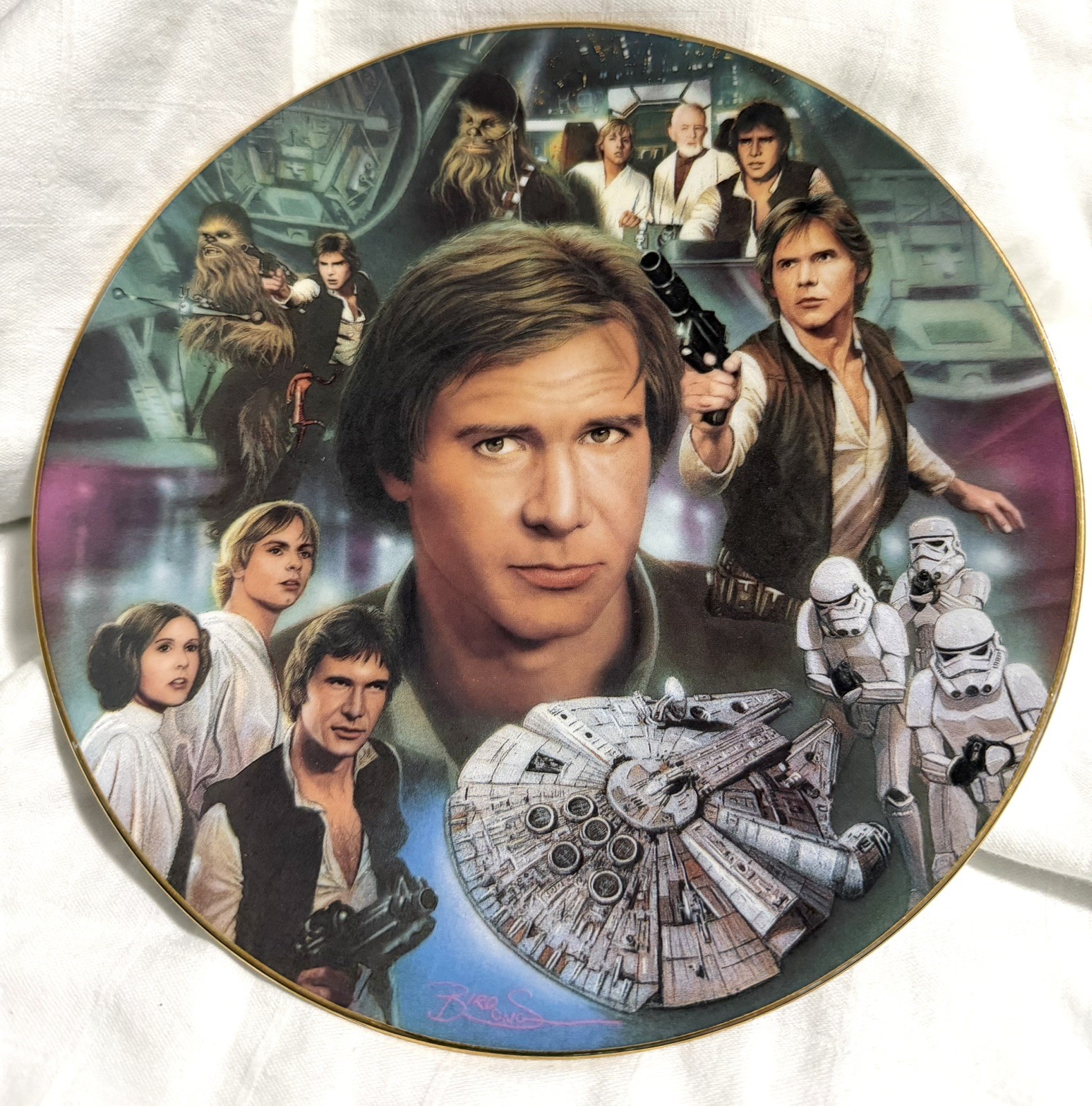 Star Wars Limited Edition Hans Solo-Hamilton Collection 1997 Plate 3611C Star Wars Limited Edition Hans Solo-Hamilton Collection 1997 Plate 3611C
