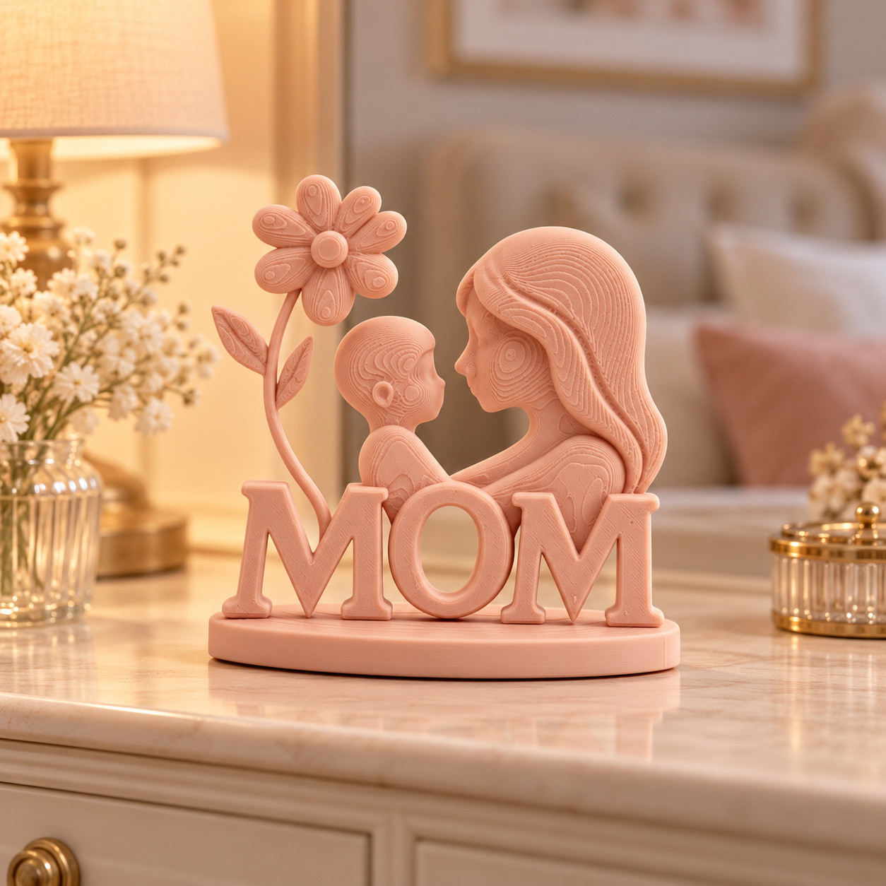 Mother and Child Sculpture, Mother\'s Day Gift for Mom, Motherhood Figurine