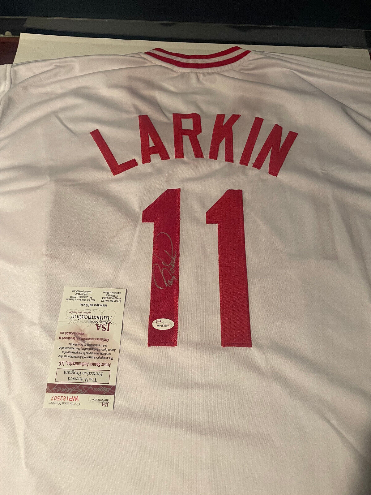 Barry Larkin Cincinnati Reds Custom Baseball Jersey