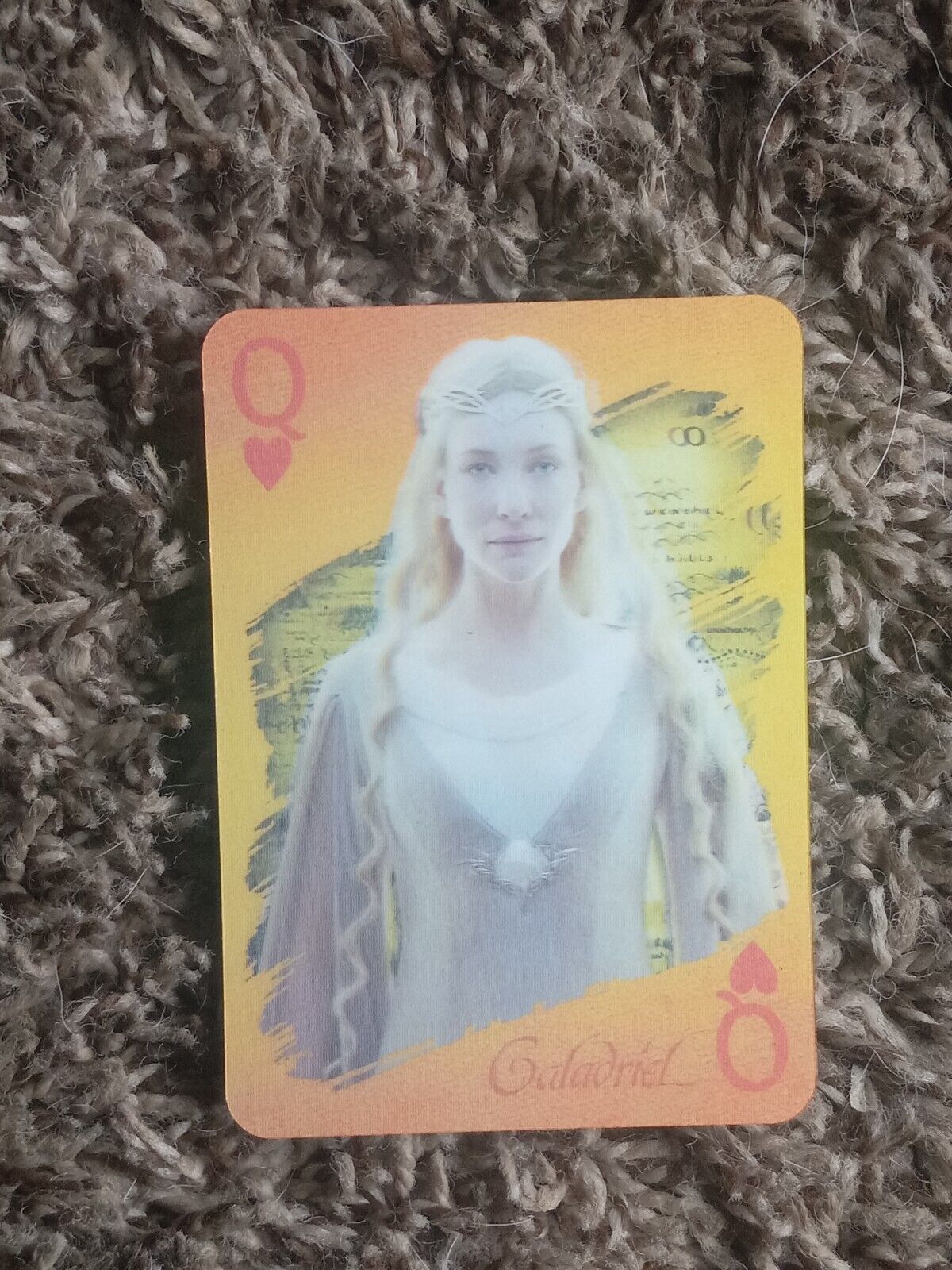 The Hobbit (2012 Cartamundi 3D Playing Cards), Galadriel, Red Queen of Hearts 