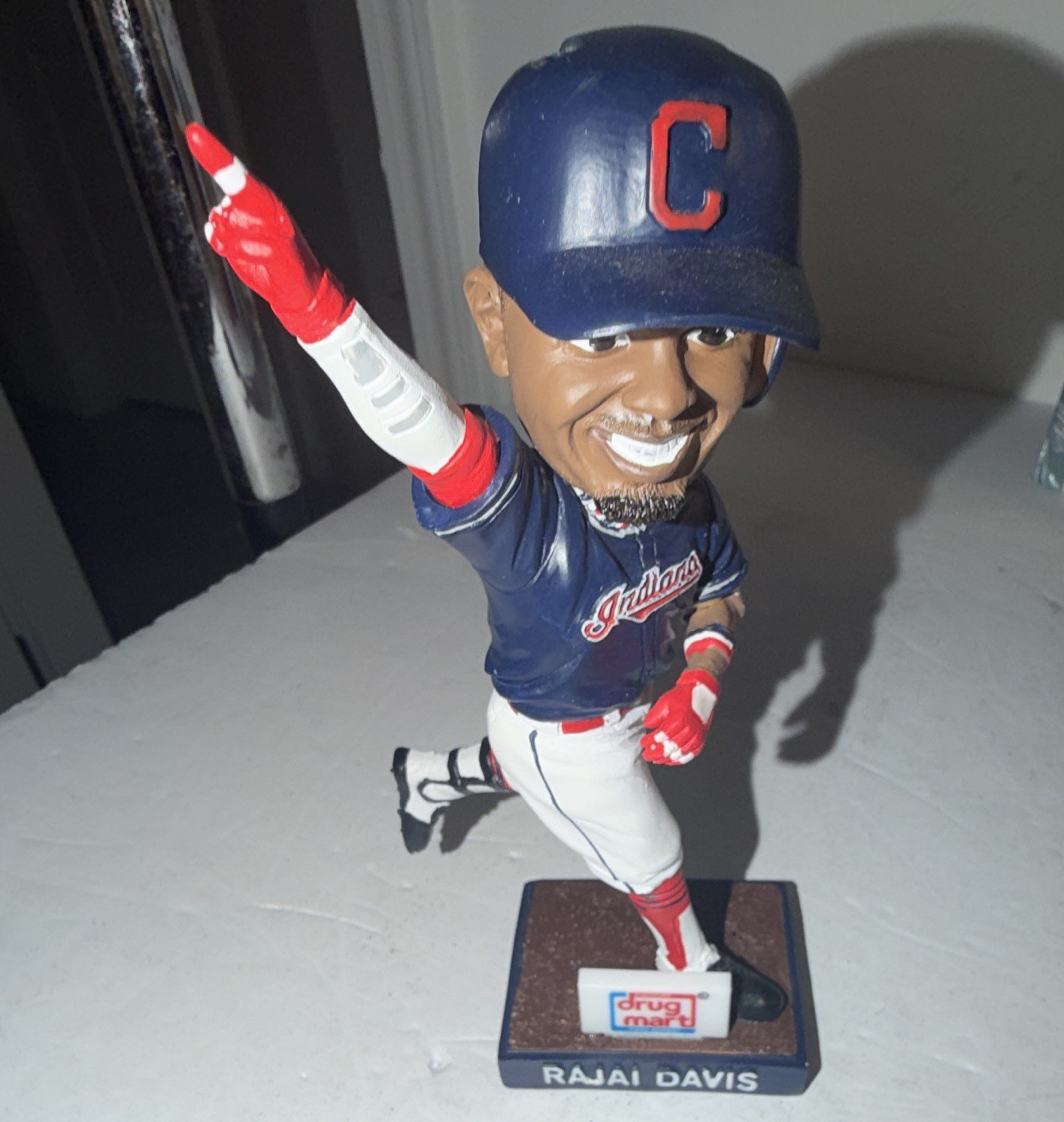 BDA Sports Rajai Davis Cleveland Indians MLB Baseball Collector\'s Bobblehead 7” BDA Sports Rajai Davis Cleveland Indians MLB Baseball Collector\'s Bobblehead 7”