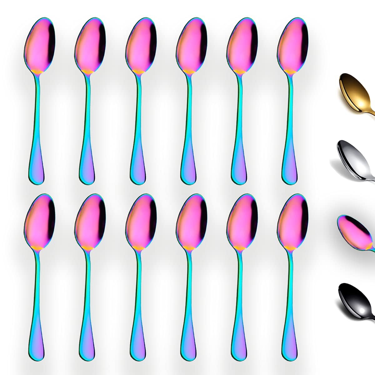 Rainbow Teaspoons 6.5\ Rainbow Teaspoons 6.5\