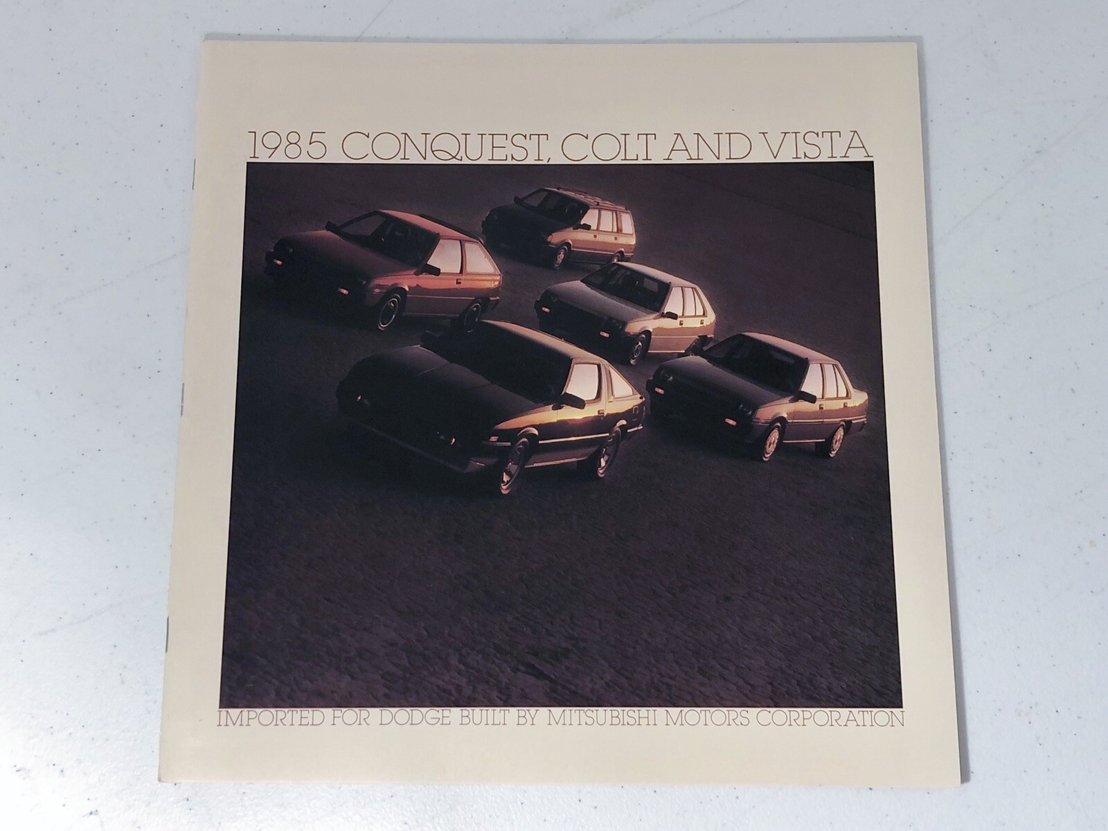 1985 DODGE CONQUEST / COLT / VISTA SALES BROCHURE CATALOG EXCELLENT CONDITION 1985 DODGE CONQUEST / COLT / VISTA SALES BROCHURE CATALOG EXCELLENT CONDITION