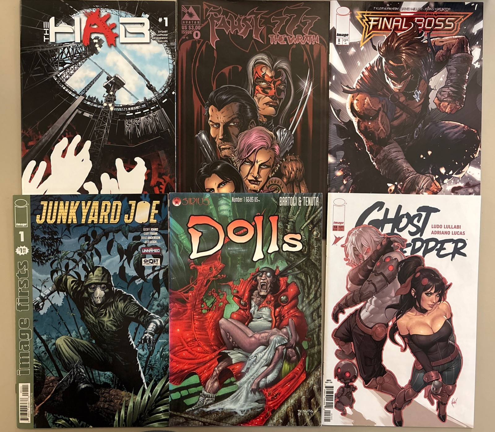 Faust 777 The Wrath #0 Dolls, Hab, Junk Yard Joe #1 Final Boss 8 Ghost Pepper 13