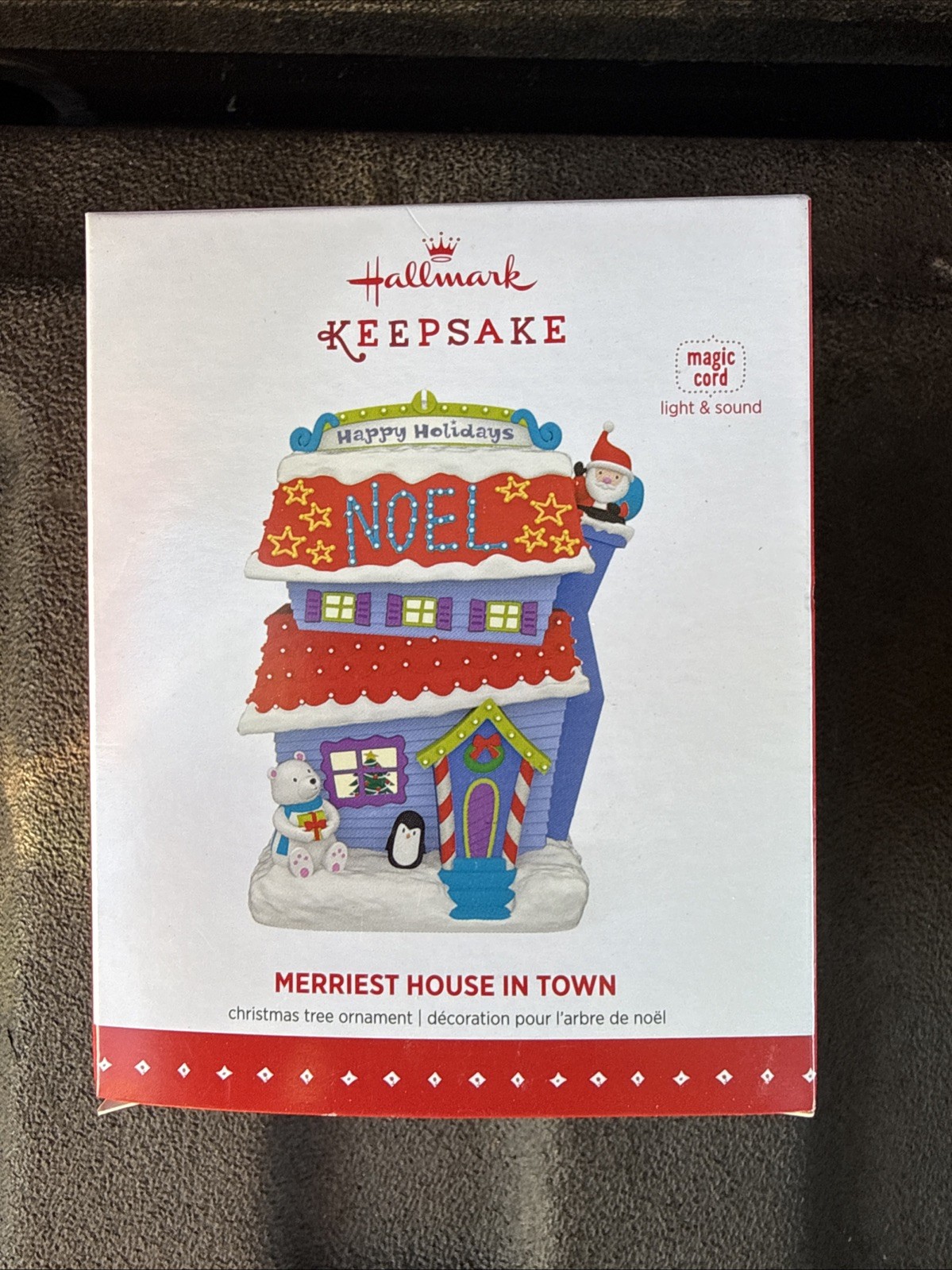 2015 Hallmark Keepsake Merriest House in Town Magic Cord Light and Sound NOS 2015 Hallmark Keepsake Merriest House in Town Magic Cord Light and Sound NOS