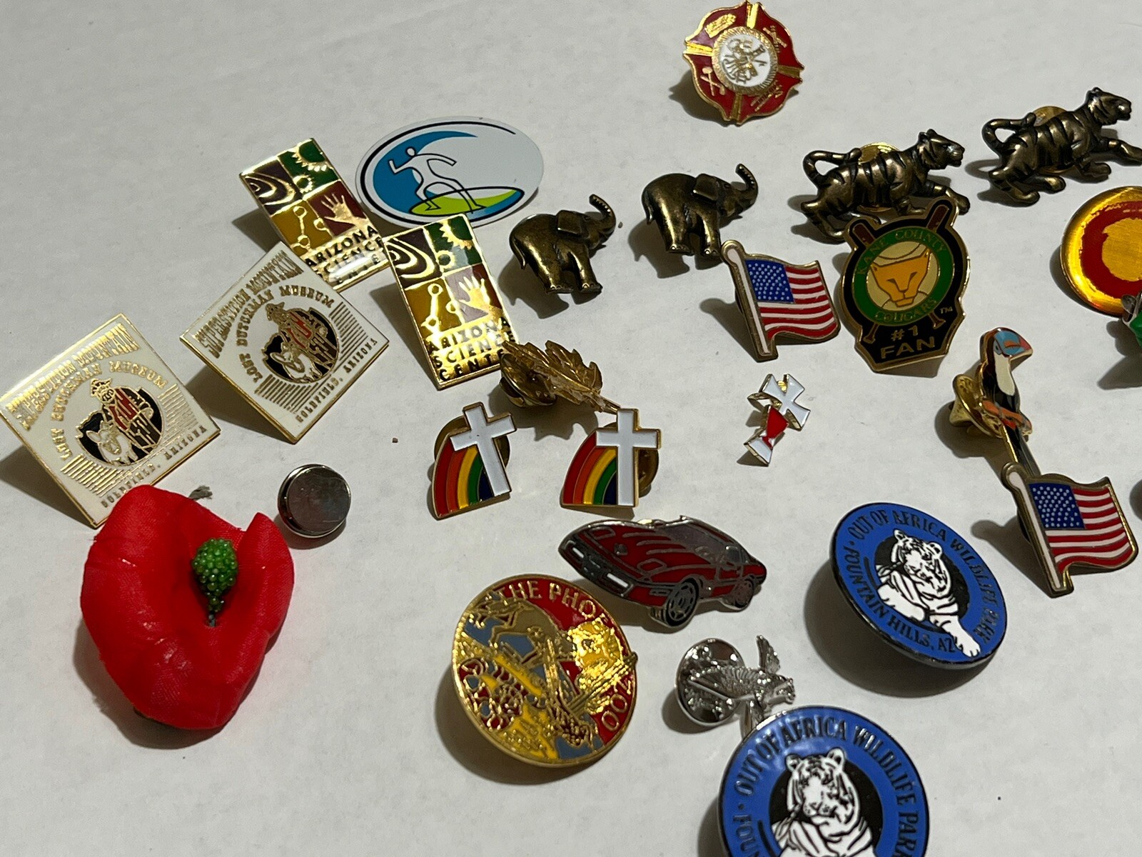 Lot Of Various Pins, Some Arizona, Animals, Planes,   Various Group 