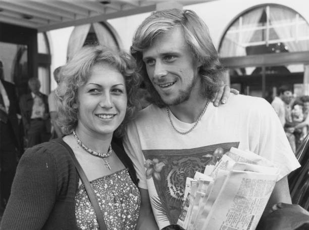 Swedish tennis player Bjorn Borg wife Romanian tennis player Maria- Old Photo Swedish tennis player Bjorn Borg wife Romanian tennis player Maria- Old Photo