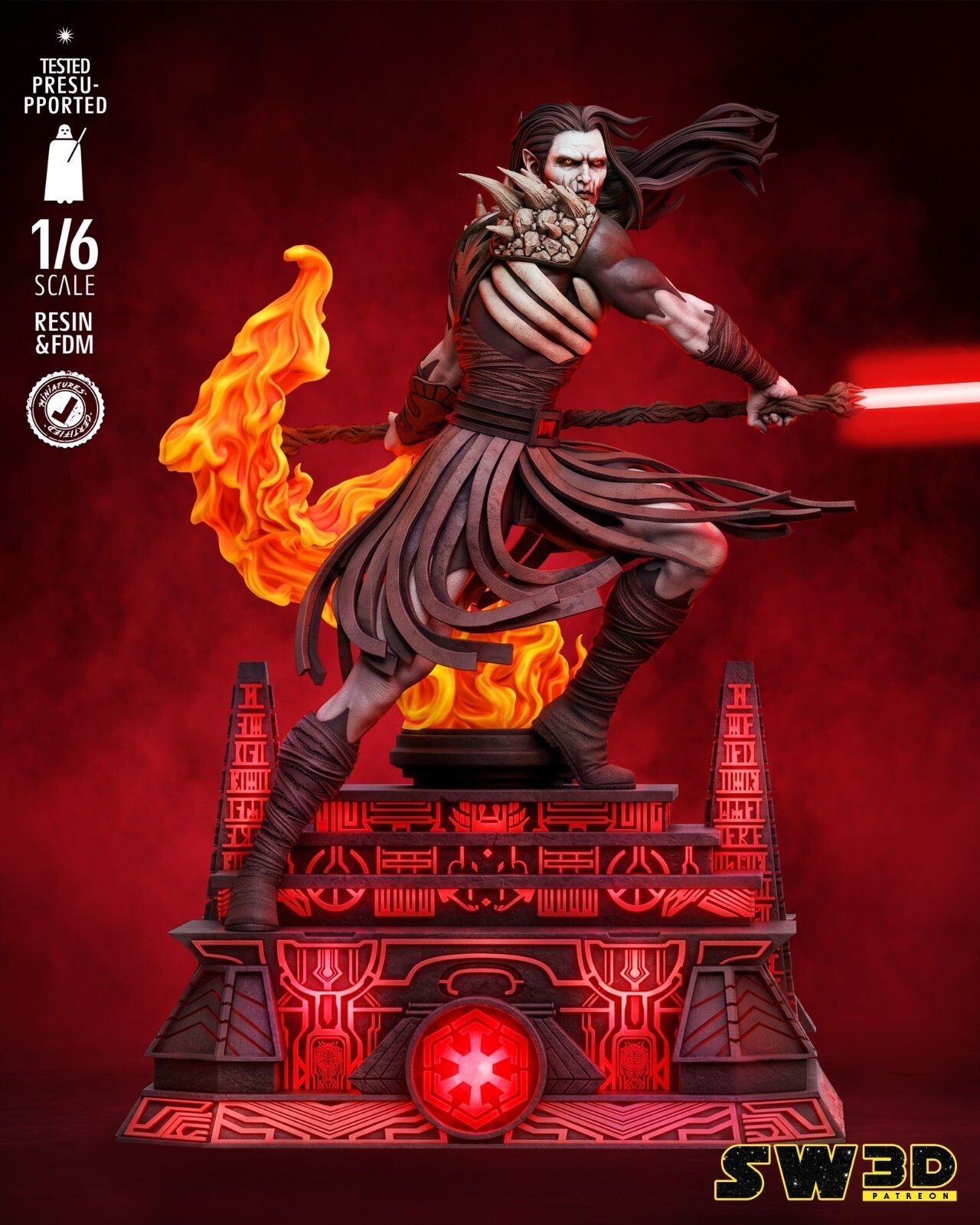1:8 Darth Nihl Star Wars Fan Art UNPAINTED High Quality Garage Kit