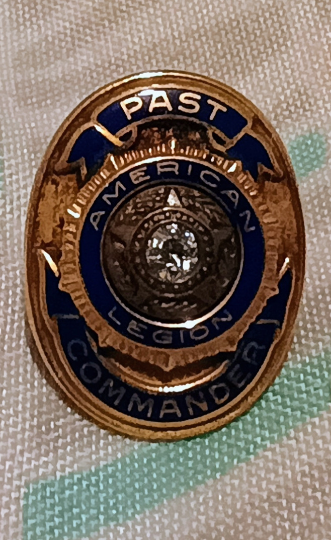 Vintage American Legion Past Post Commander Pin With Diamond 10k Gold Vintage American Legion Past Post Commander Pin With Diamond 10k Gold
