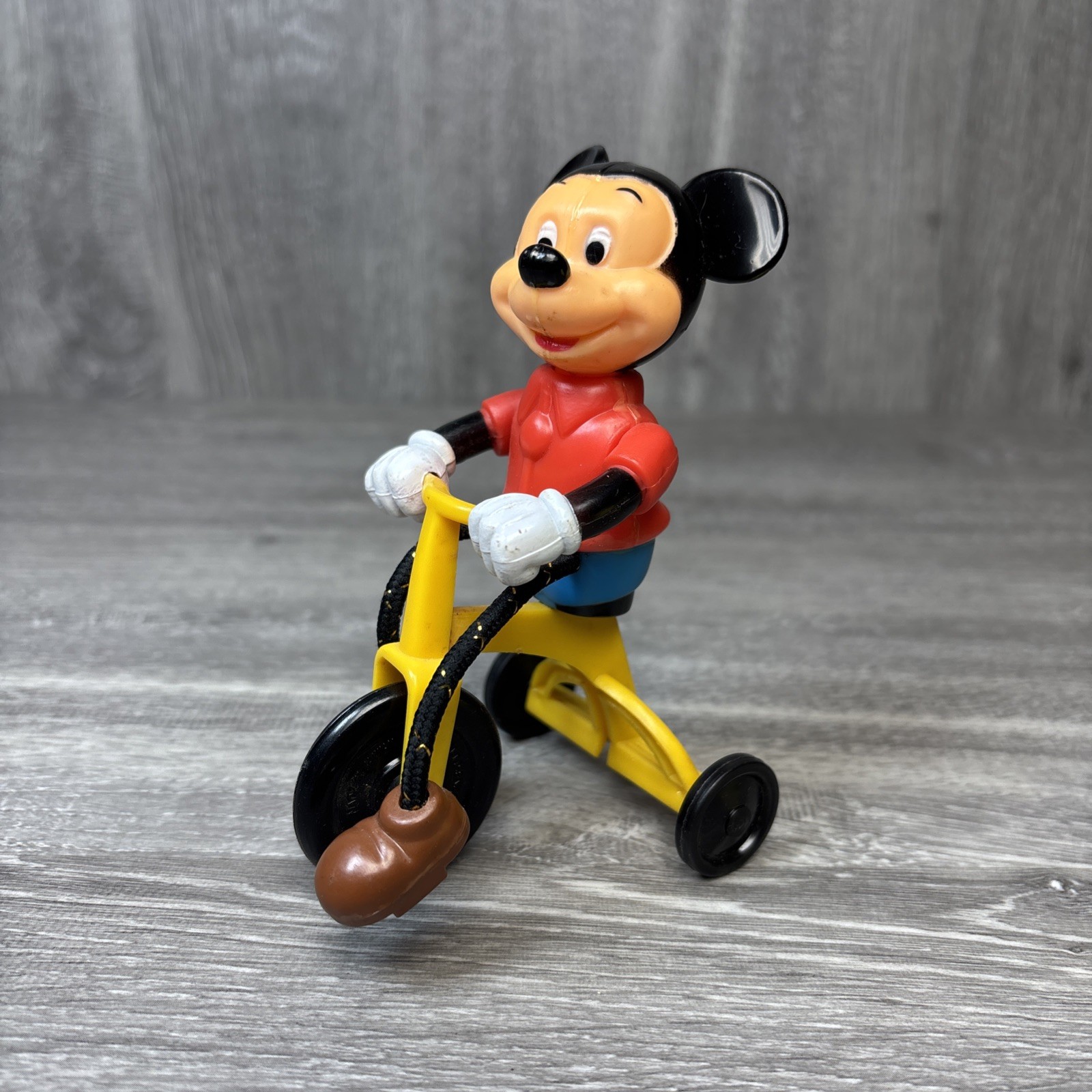 Vintage Gabriel 1977 Mickey Mouse Tricycle Plastic Push Toy Great Shape works Vintage Gabriel 1977 Mickey Mouse Tricycle Plastic Push Toy Great Shape works