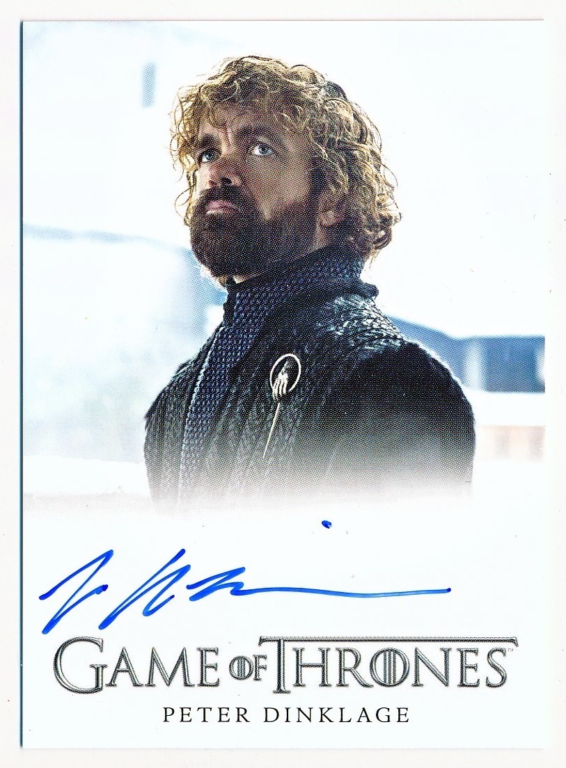 GoT Legends of the Realm Peter Dinklage Full Bleed Autograph Incentive SP #NNO