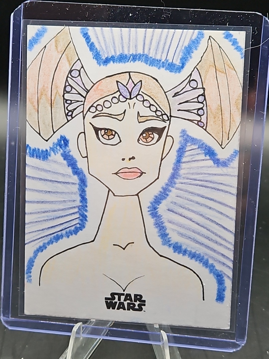 Topps Star Wars 2025 Chrome Padme Amidala Clone Wars Sketch 1/1 Khushi Mahajan Topps Star Wars 2025 Chrome Padme Amidala Clone Wars Sketch 1/1 Khushi Mahajan