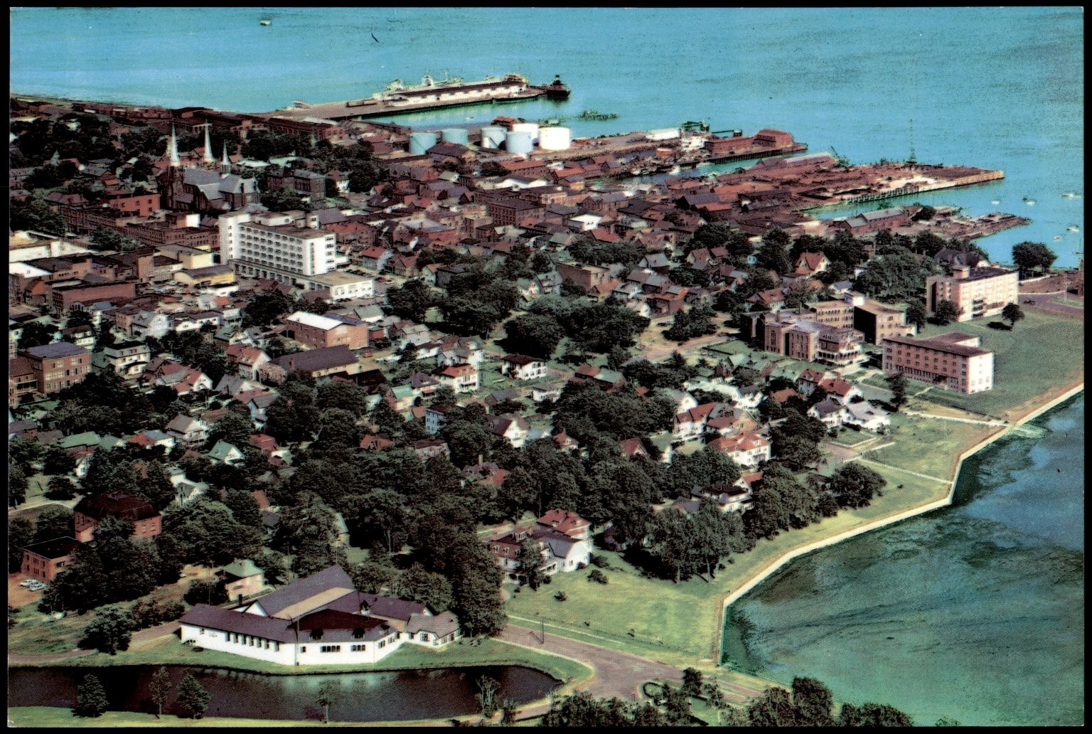 Vintage 1978 Aerial Postcard of Historic Charlottetown PEI Canada by G. Hunter Vintage 1978 Aerial Postcard of Historic Charlottetown PEI Canada by G. Hunter