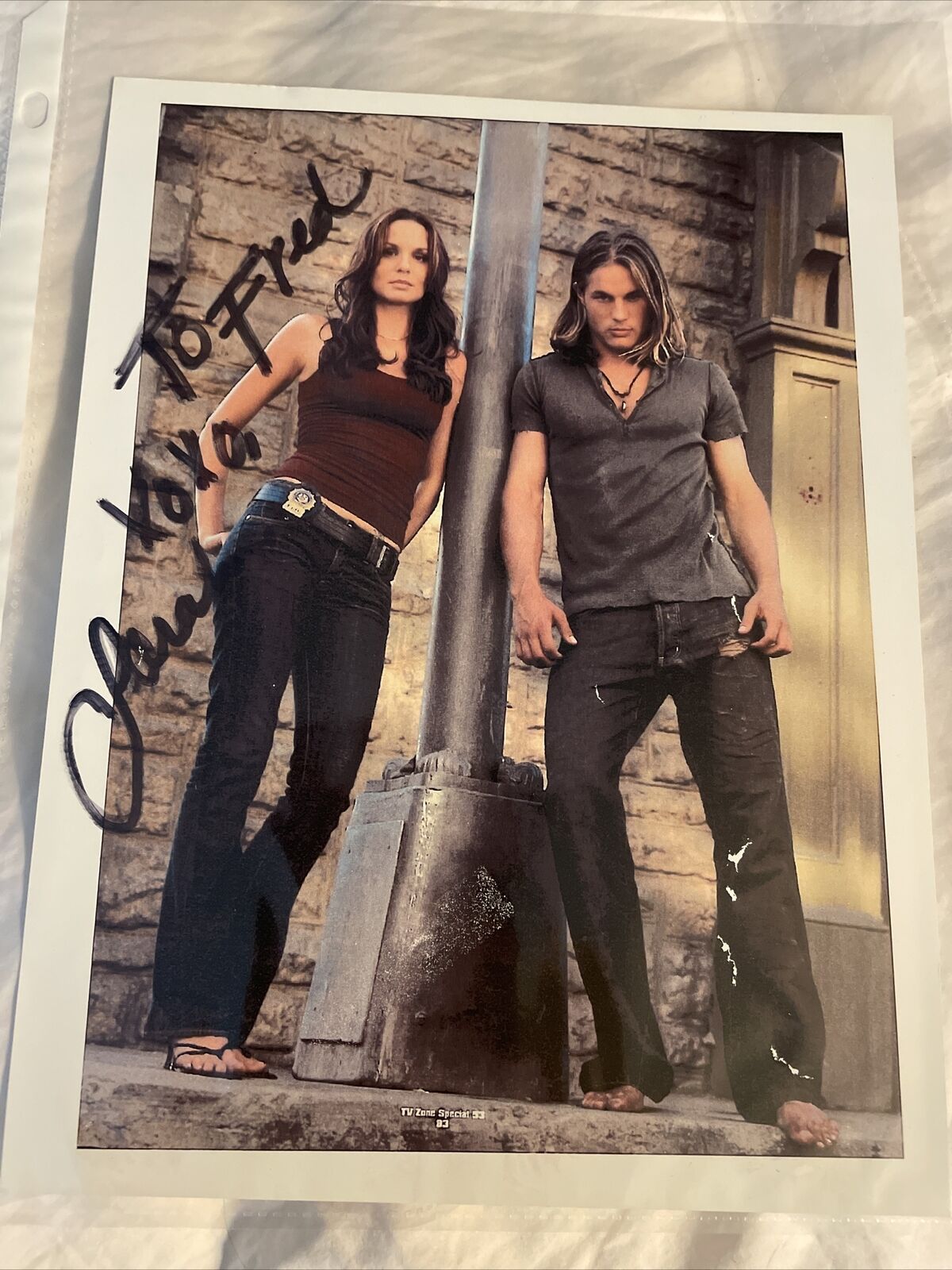 Sarah Wayne Callies Signed In Person 8x10 Photo With Travis Fimmel-