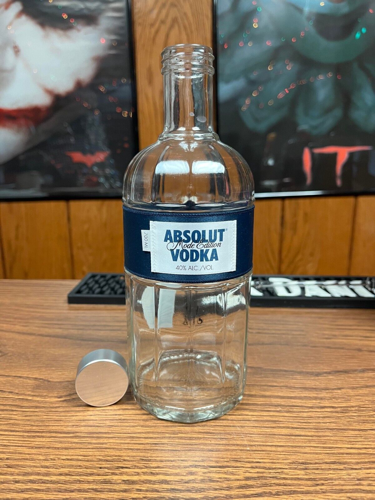 RARE ABSOLUT VODKA EMPTY 700ML MODE EDITON FROM EUROPE -GREAT DISPLAY BOTTLE