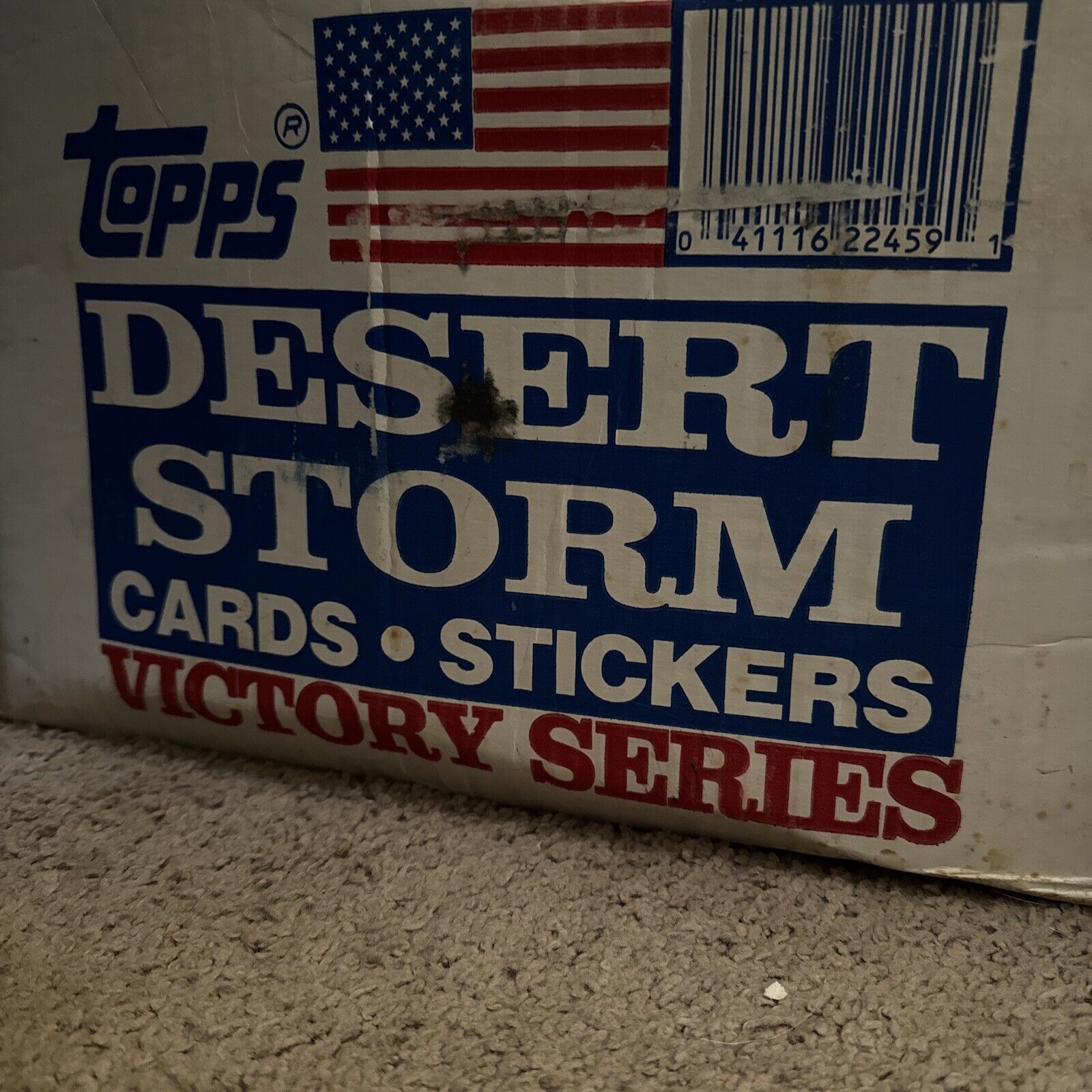 1991 Topps Desert Storm Victory Series 1 Case 24 Boxes sealed.