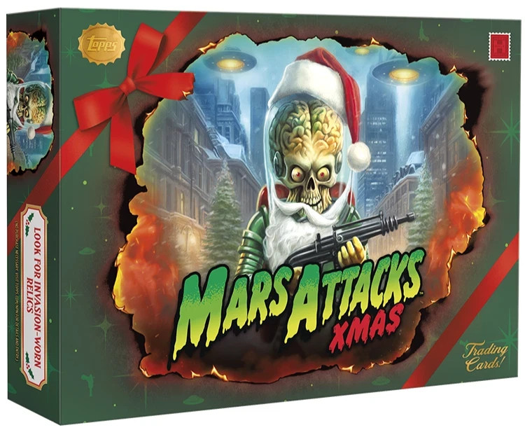 2026 TOPPS MARS ATTACKS XMAS CHRISTMAS HOBBY BOX (50 Cards) Brand New Sealed QTY