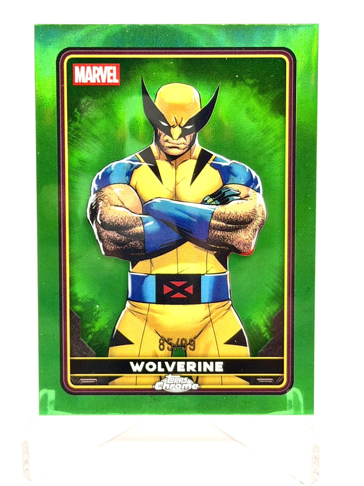 2025 Topps Chrome Marvel Deadpool Wolverine #5 True Green Refractor Parallel /99 2025 Topps Chrome Marvel Deadpool Wolverine #5 True Green Refractor Parallel /99