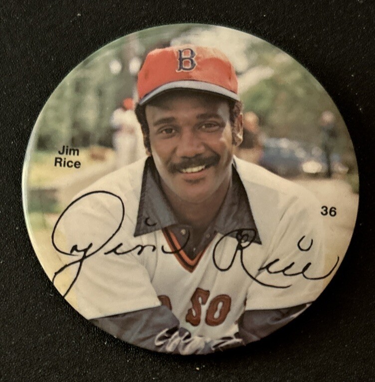 Rare Scarce Jim Rice HOF Baseball Button Pin Pinback #36 Red Sox 1978 Rare Scarce Jim Rice HOF Baseball Button Pin Pinback #36 Red Sox 1978