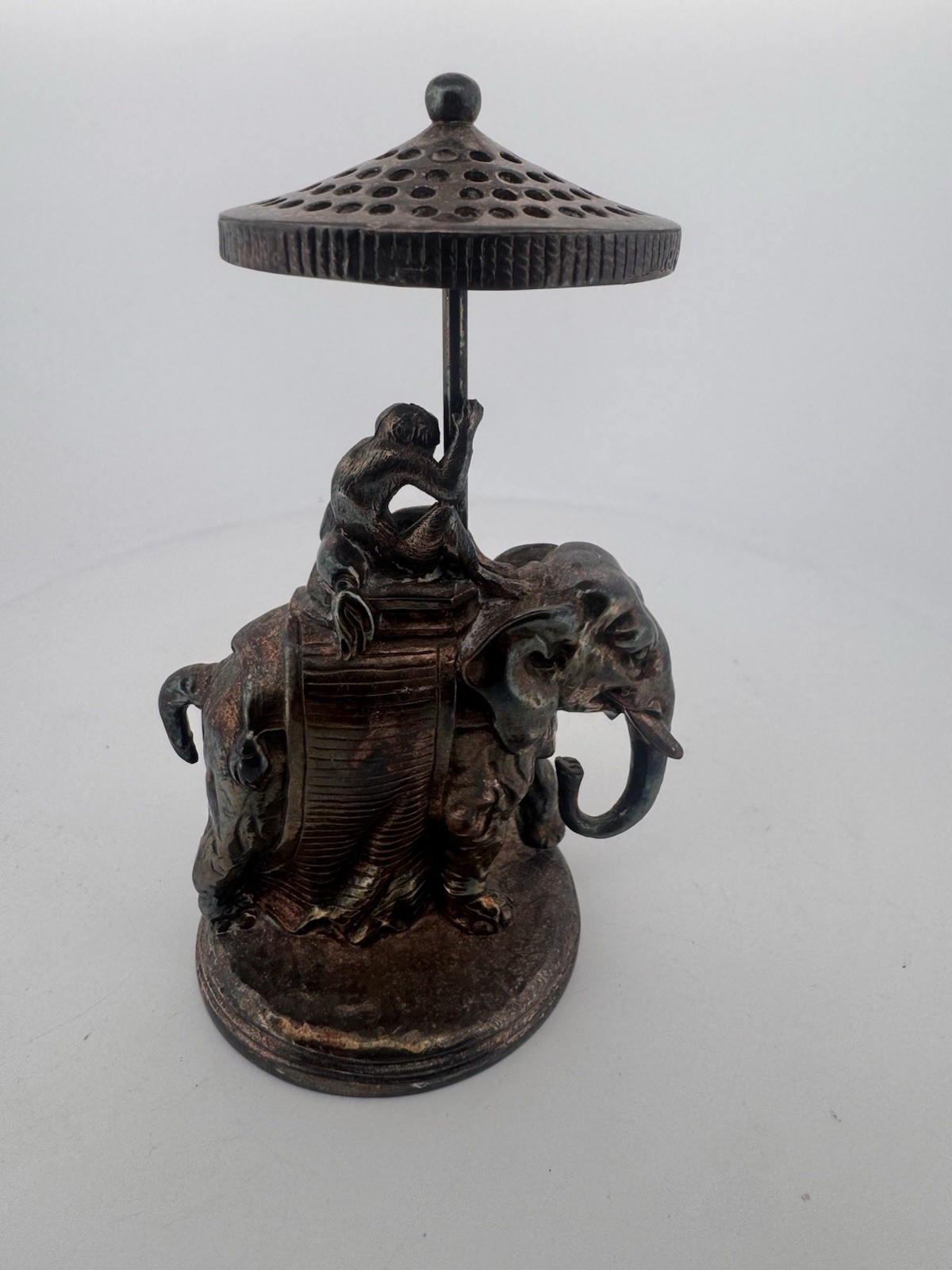 Christofle Silver-Plated Elephant Toothpick Holder