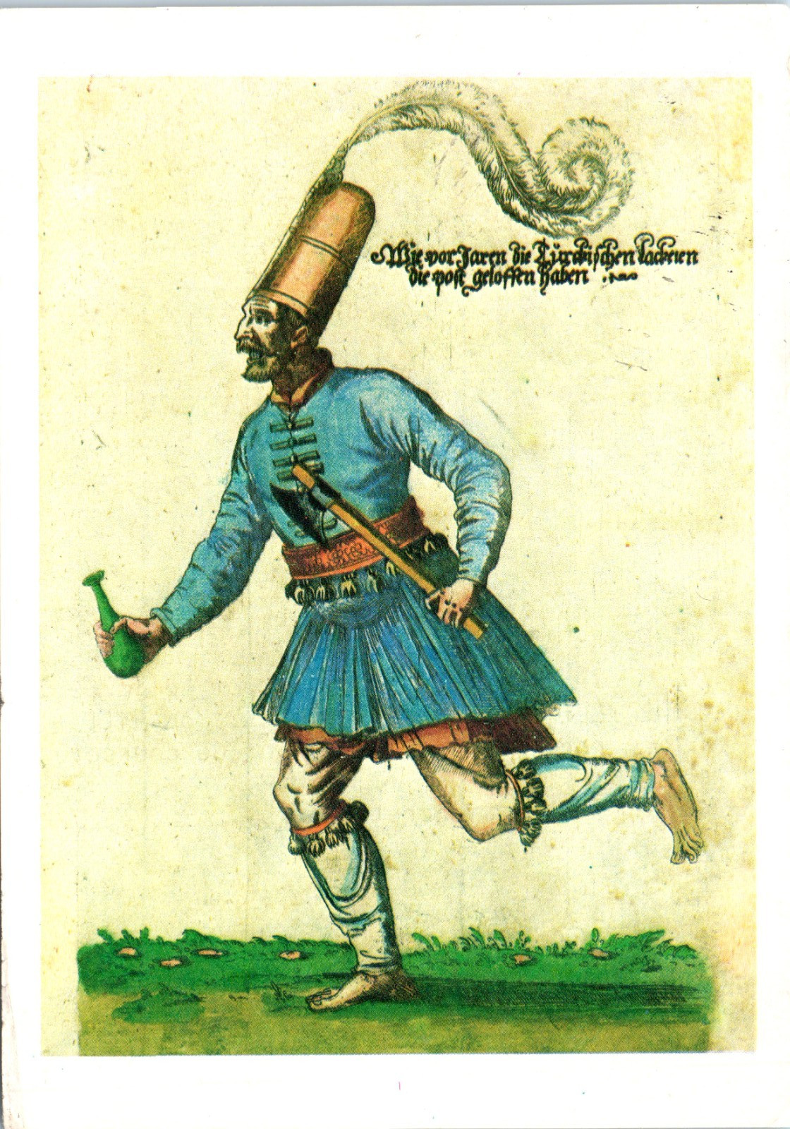 Vintage Postcard Turkish Ottoman Warrior from 1572  Hagedorn & Co. Auction