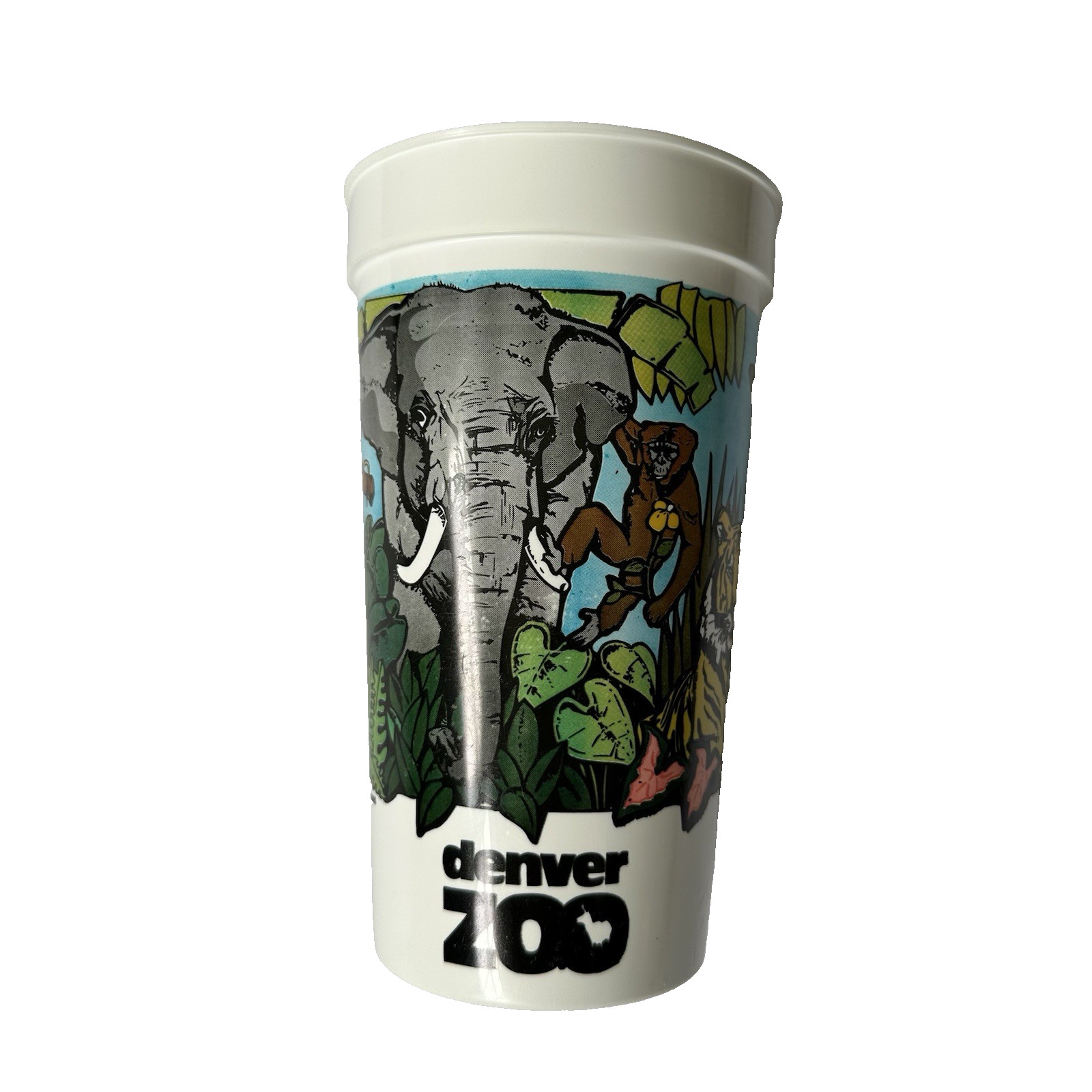 VTG 1990 Denver Zoo Pepsi Plastic Cup Gift Shop Giacona Container New Orleans