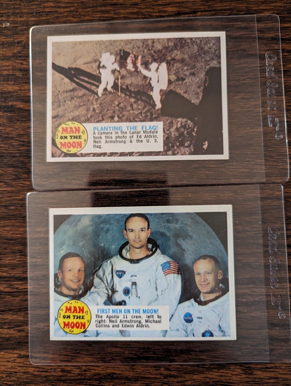 1969 Topps Man On The Moon First Men On The Moon 55B Read
