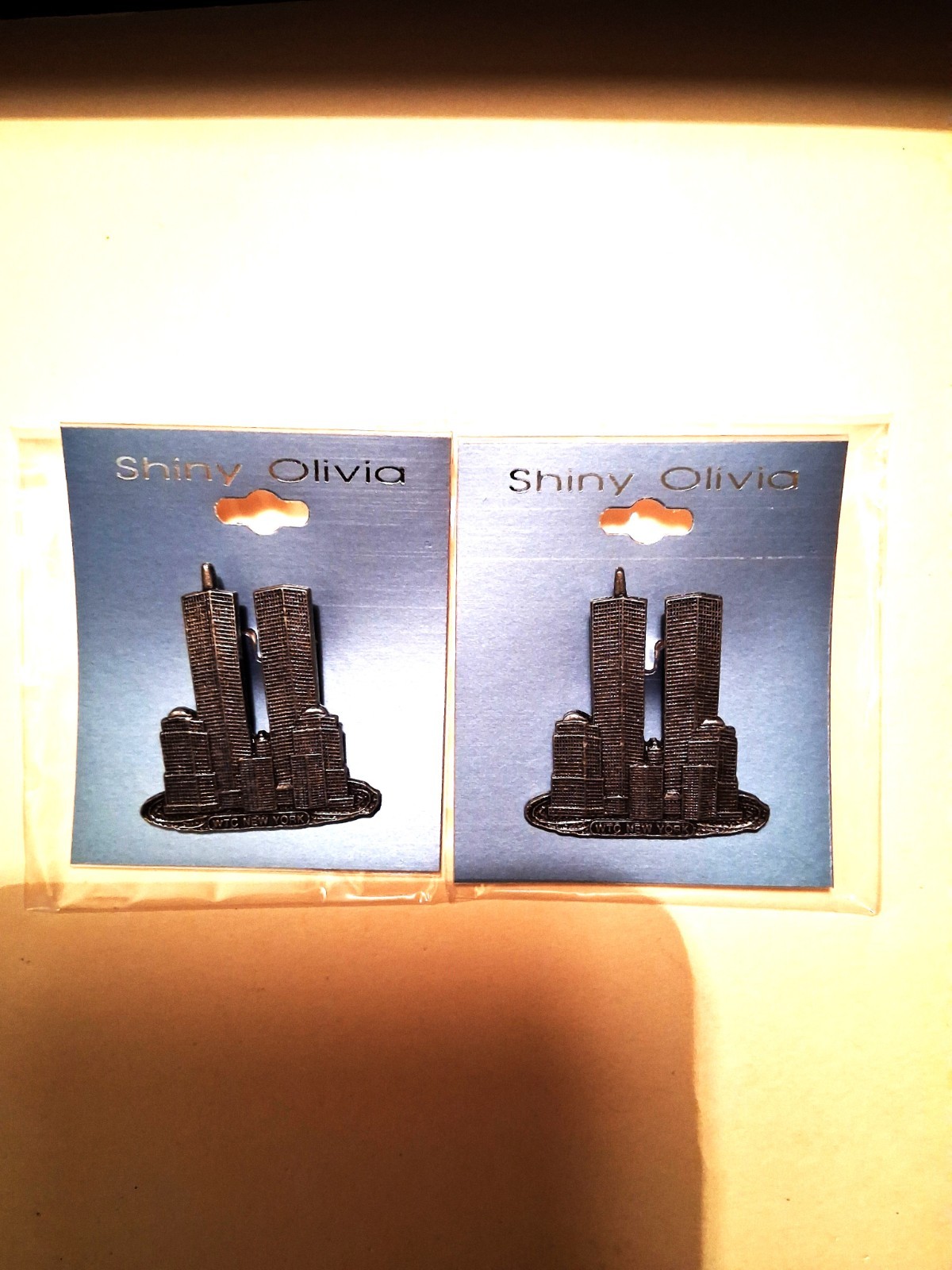 WORLD TRADE CENTER PIN WTC Buy two get Two FREE Shiny Olivia Vintage original WORLD TRADE CENTER PIN WTC Buy two get Two FREE Shiny Olivia Vintage original