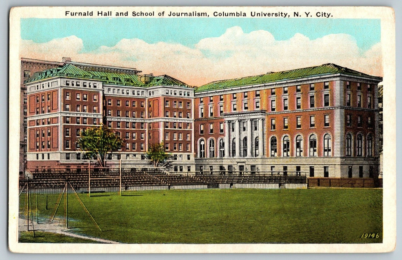 New York - Furnald Hall & School of Journalism - Vintage Postcard - Unposted