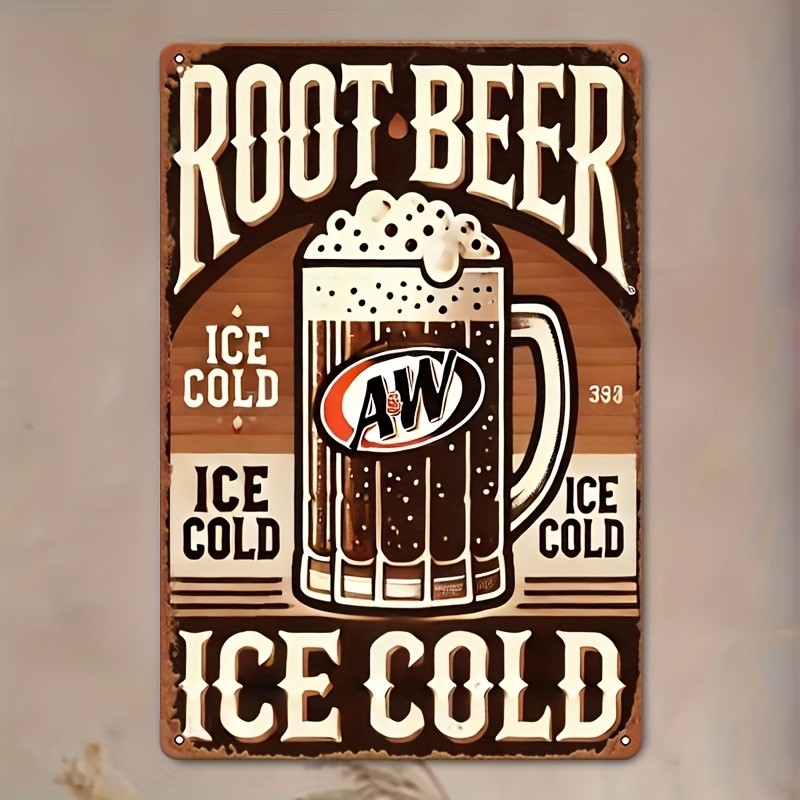 Vintage A&W Root Beer Retro Tin Metal Signs Home Décor Wall Art 8x12 Vintage A&W Root Beer Retro Tin Metal Signs Home Décor Wall Art 8x12
