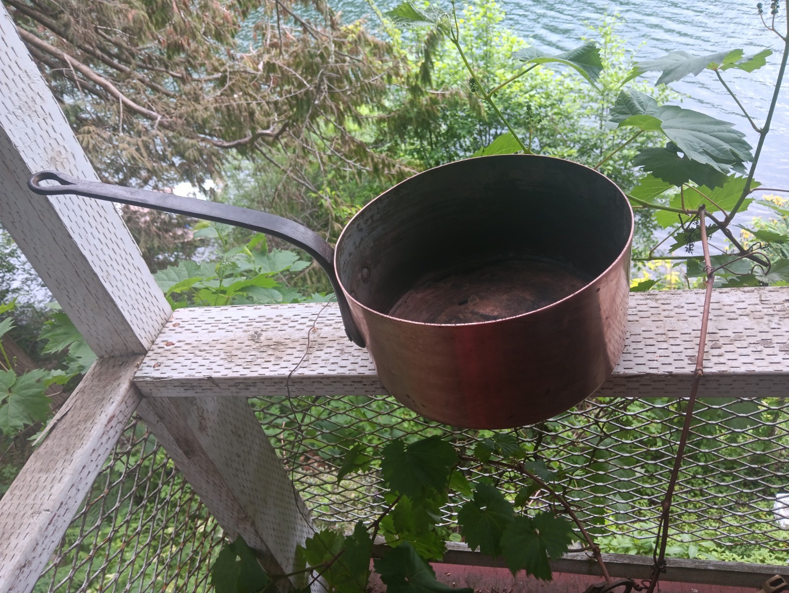 Huge Antique Copper Pan Huge Antique Copper Pan