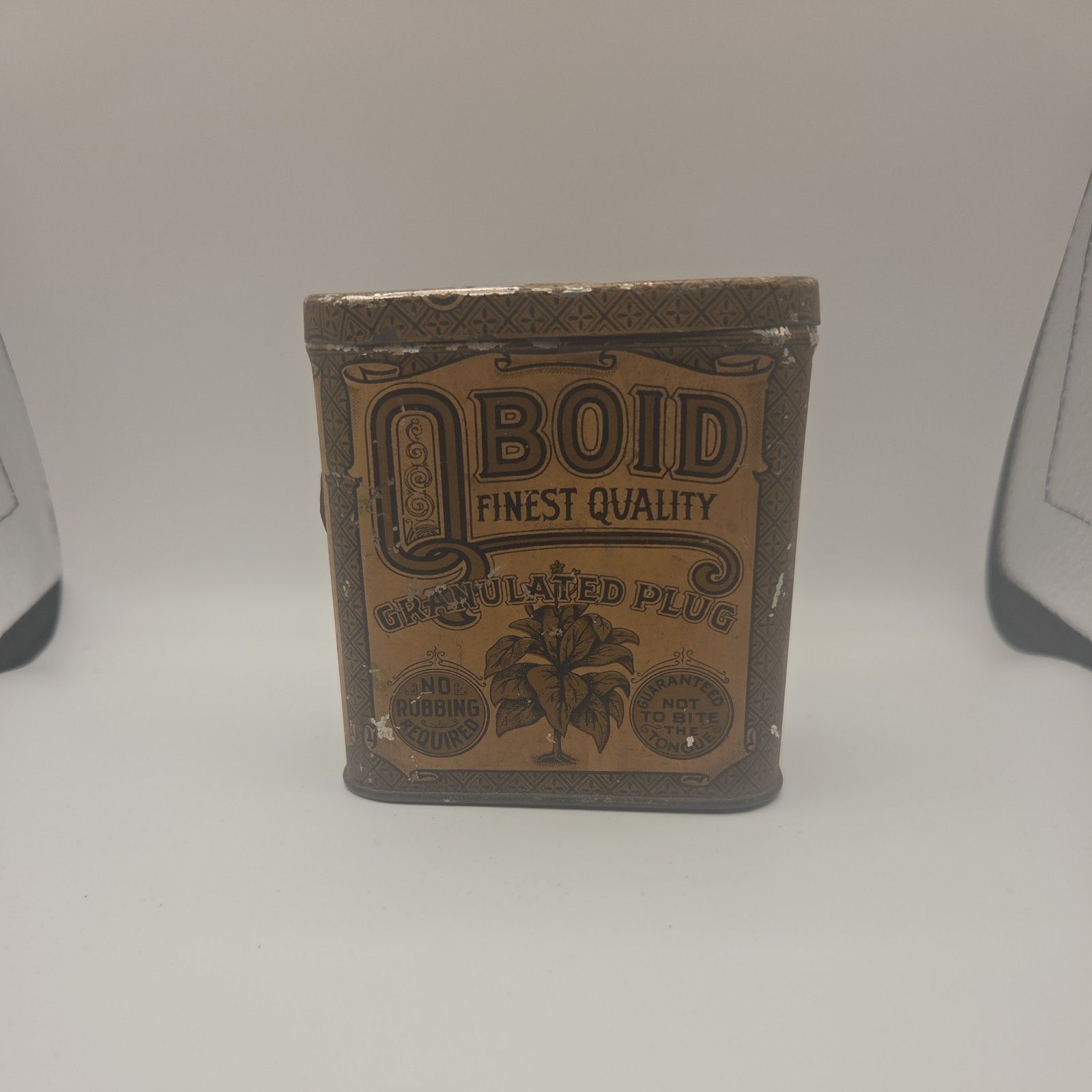 Vintage QBOID TOBACCO TIN RICHMOND VA VIRGINIA 