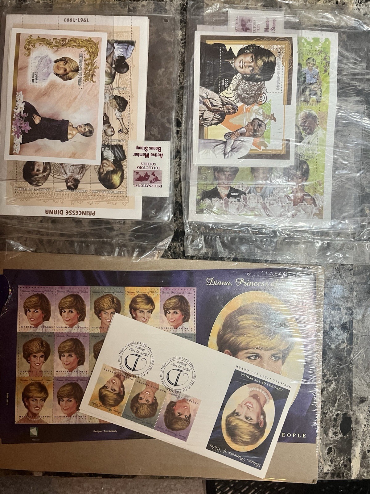 PRINCES DIANA 1998 commemorative stamps PRINCES DIANA 1998 commemorative stamps