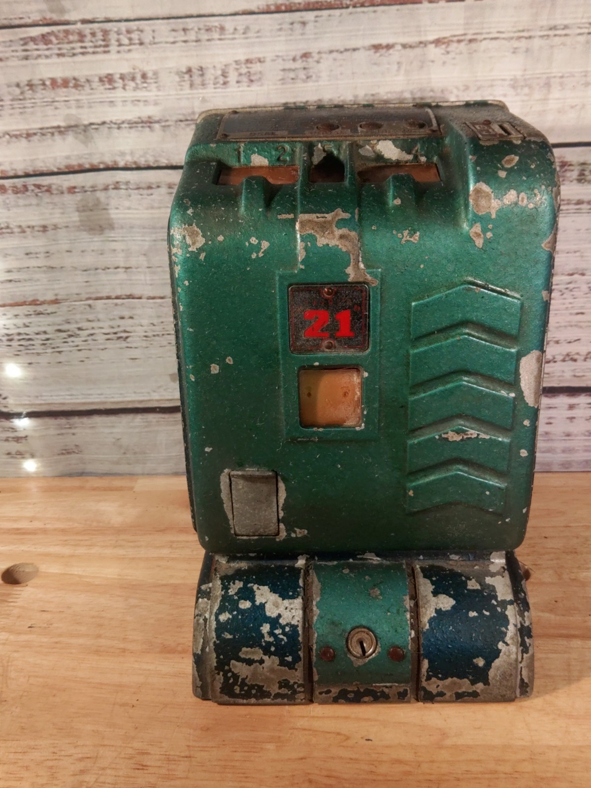 Vintage Daval 21  5c Countertop Trade Stimulator Gumball Vendor Machine (Read)