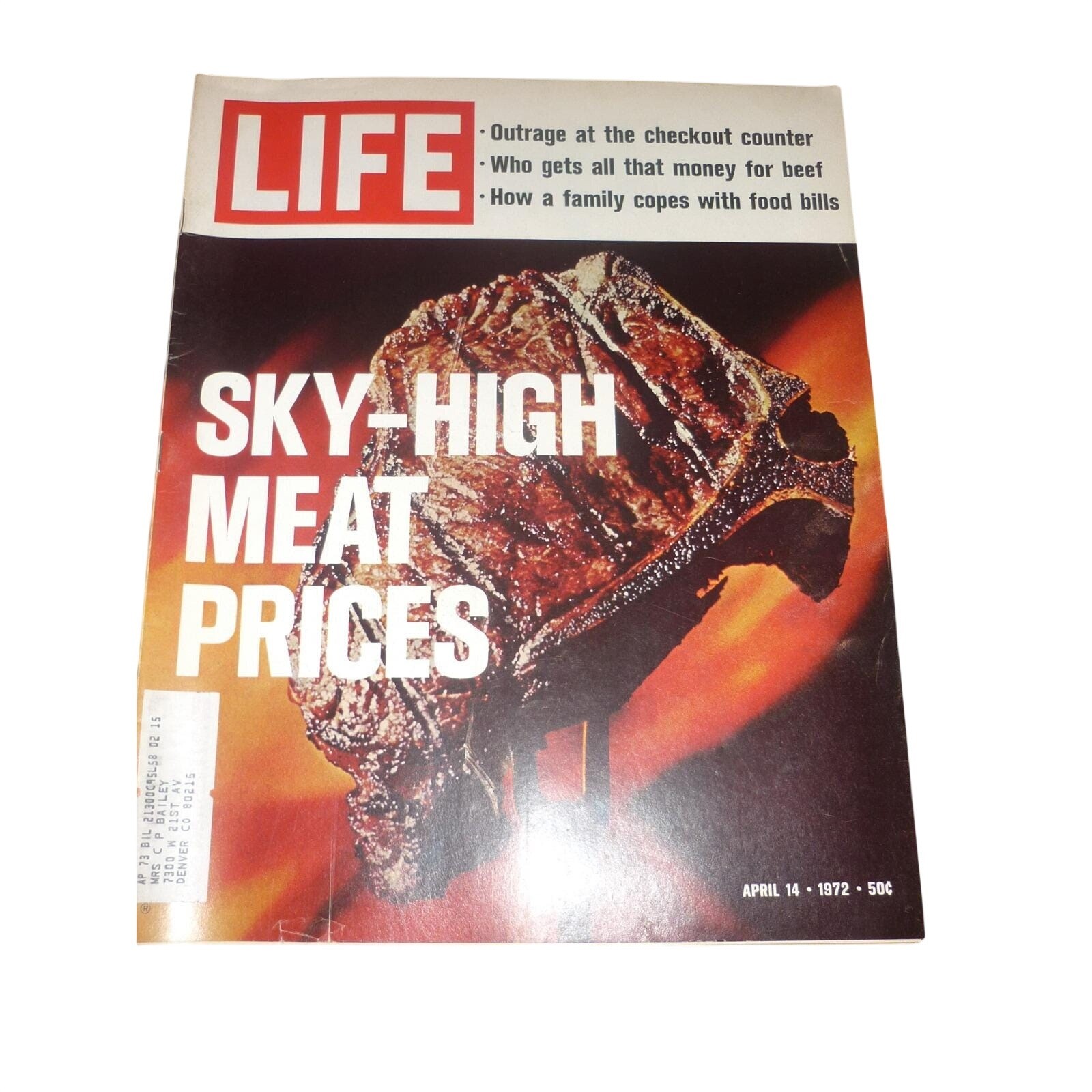 Vintage LIFE Magazine April 14 1972 Sky-High Meat Prices Dodge Chrysler Ads Vintage LIFE Magazine April 14 1972 Sky-High Meat Prices Dodge Chrysler Ads