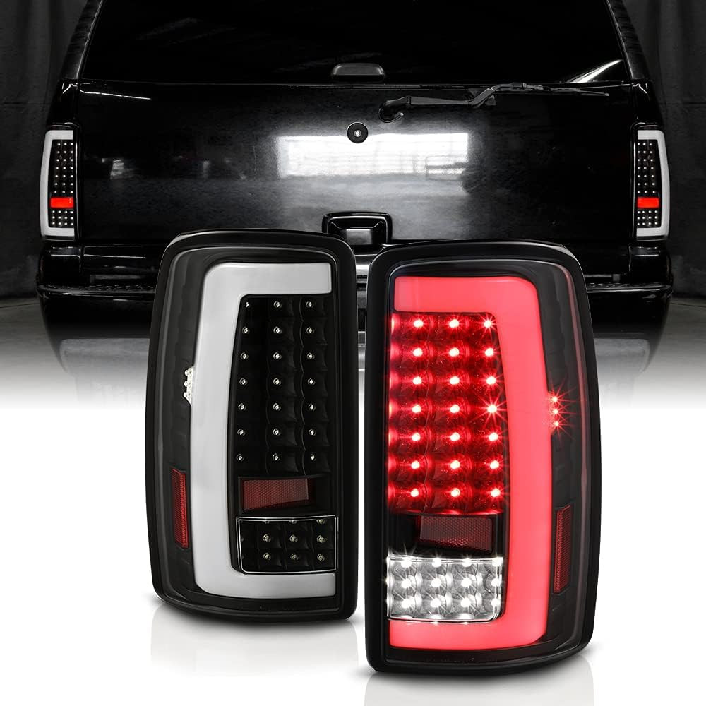 Black Full LED Tail Lights Brake Lamps 2000-2006 Chevy Suburban Tahoe GMC Yukon Black Full LED Tail Lights Brake Lamps 2000-2006 Chevy Suburban Tahoe GMC Yukon