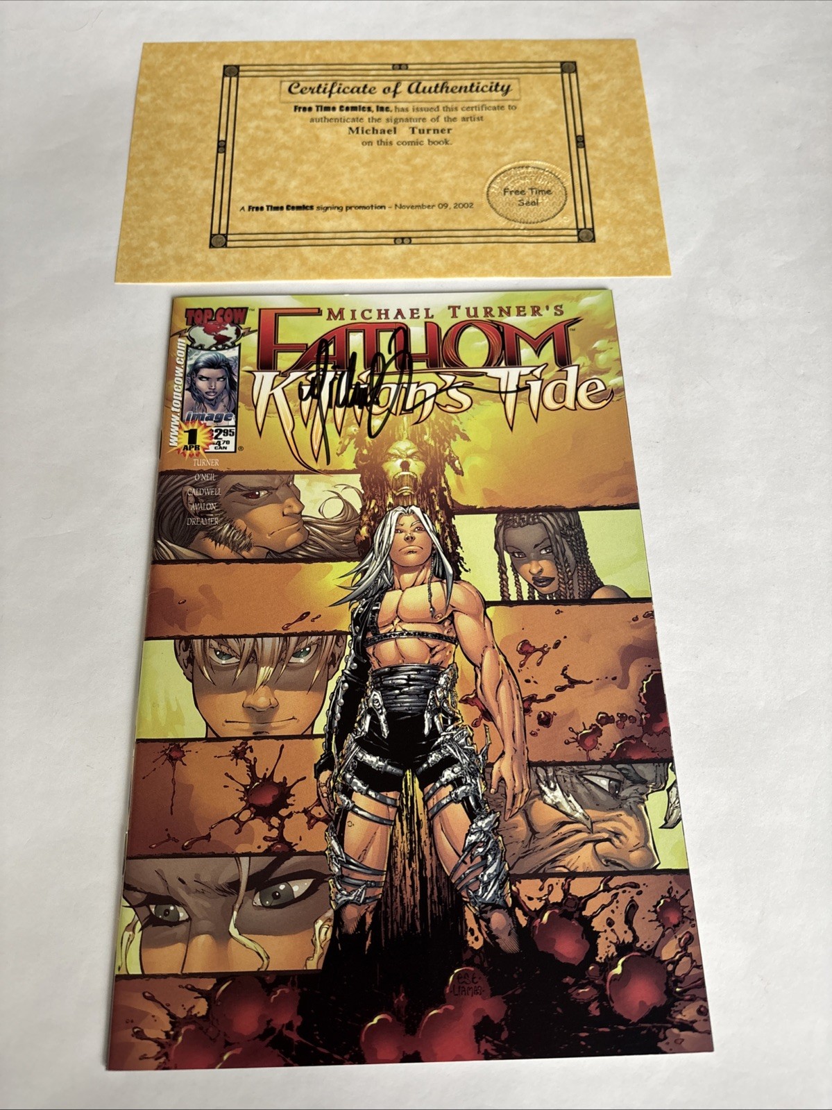 Michael Turner's Fathom - Killians tide #1 Image Michael TURNER SIGNED w/ COA Michael Turner's Fathom - Killians tide #1 Image Michael TURNER SIGNED w/ COA