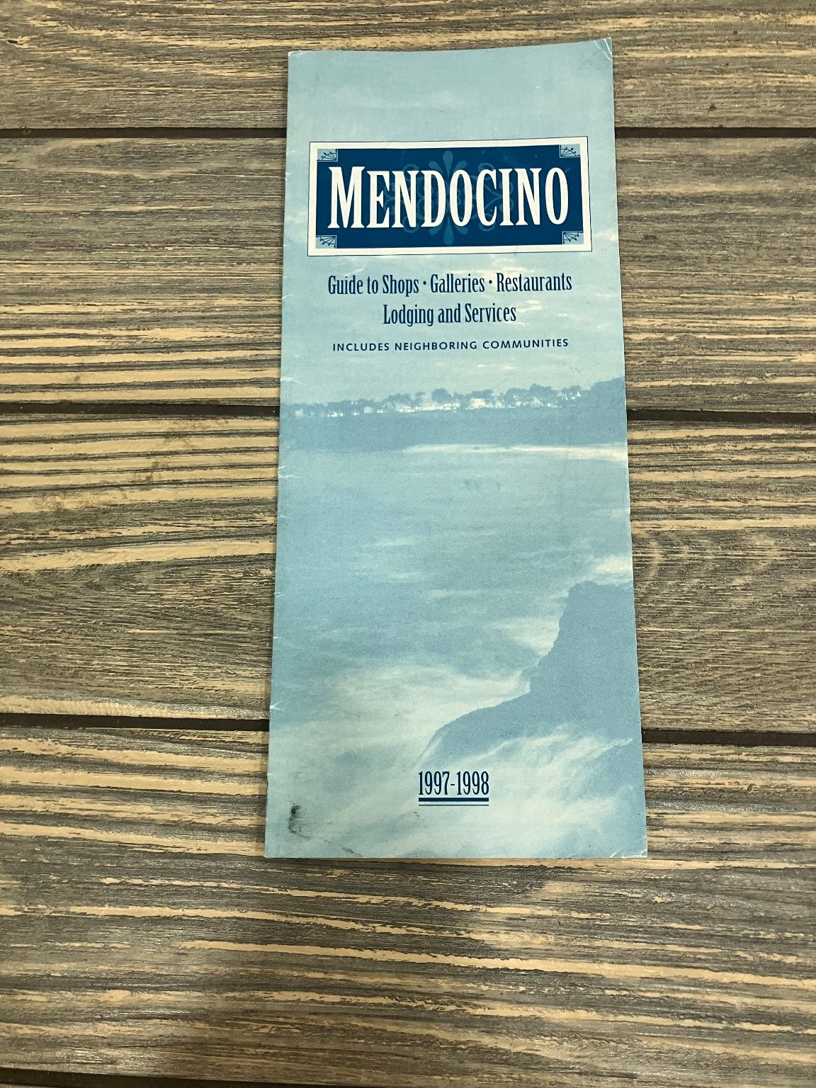 Vintage 1997-1998 Mendocino CA Travel Guide Brochure Map Shops Lodging History Vintage 1997-1998 Mendocino CA Travel Guide Brochure Map Shops Lodging History