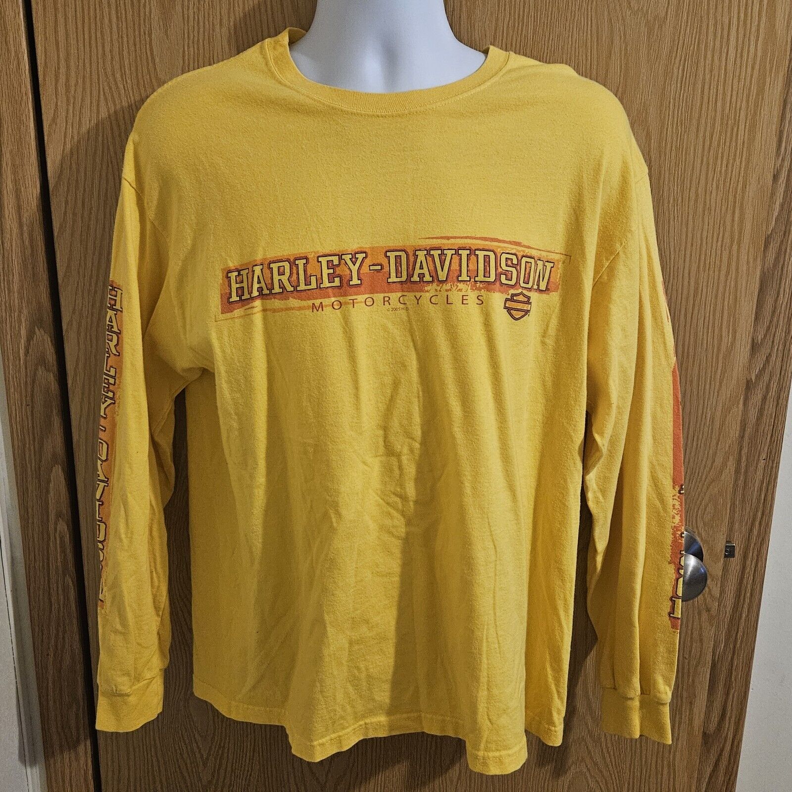 2004 Harley Davidson Long Sleeve Shirt Made In The USA Fort Wayne Indiana Jim...
