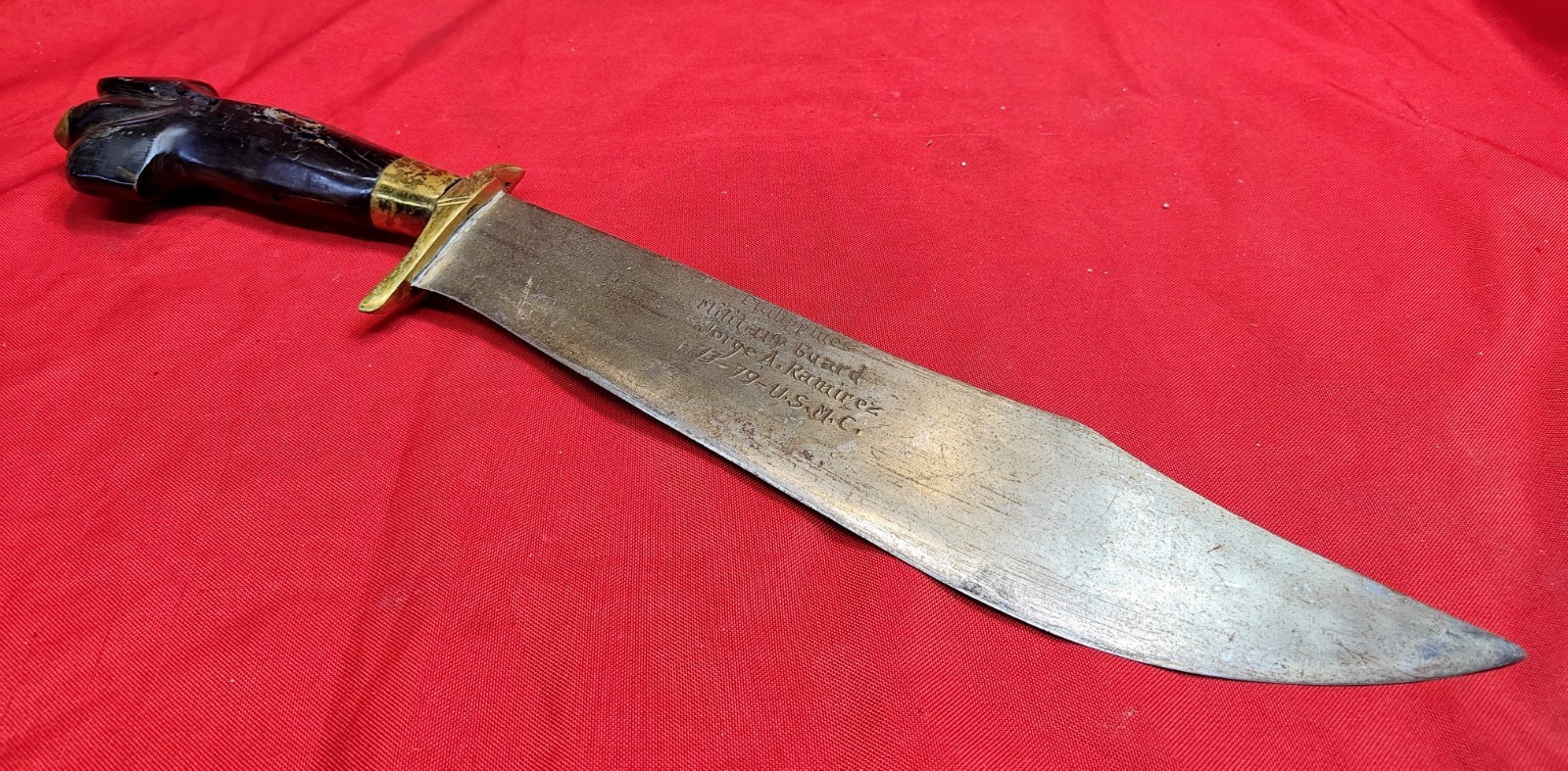 OBO Very Rare Philippines Military Guard Sword USMC Military Sword fighting OBO Very Rare Philippines Military Guard Sword USMC Military Sword fighting