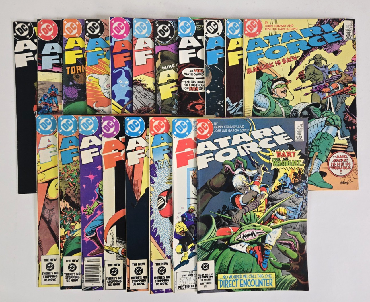 Lot of 19 Atari Force Comic Books #s 2 - 20 DC Comics 1984 Copper Age Lot of 19 Atari Force Comic Books #s 2 - 20 DC Comics 1984 Copper Age